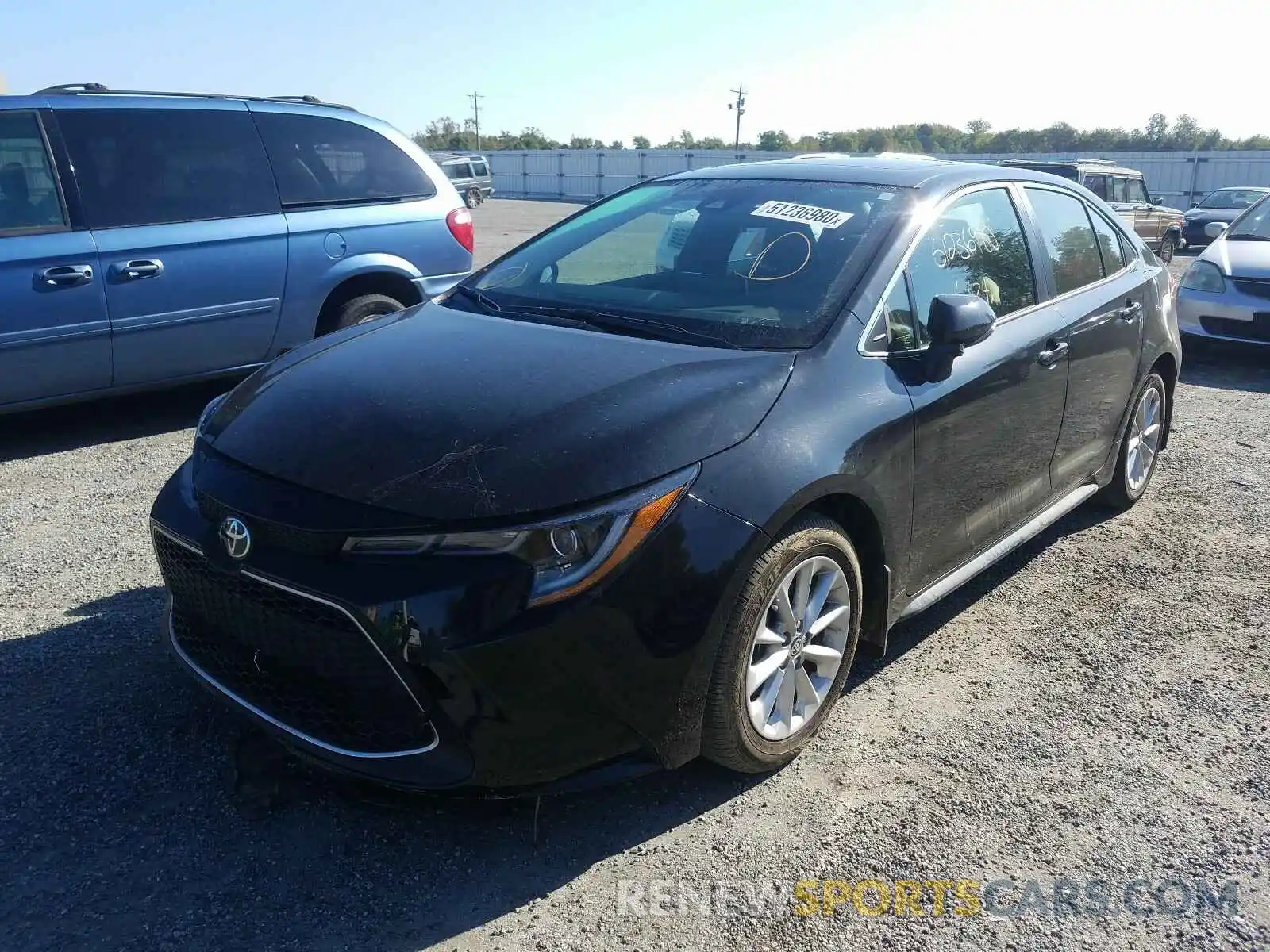 2 Photograph of a damaged car JTDFPRAE3LJ005938 TOYOTA COROLLA 2020