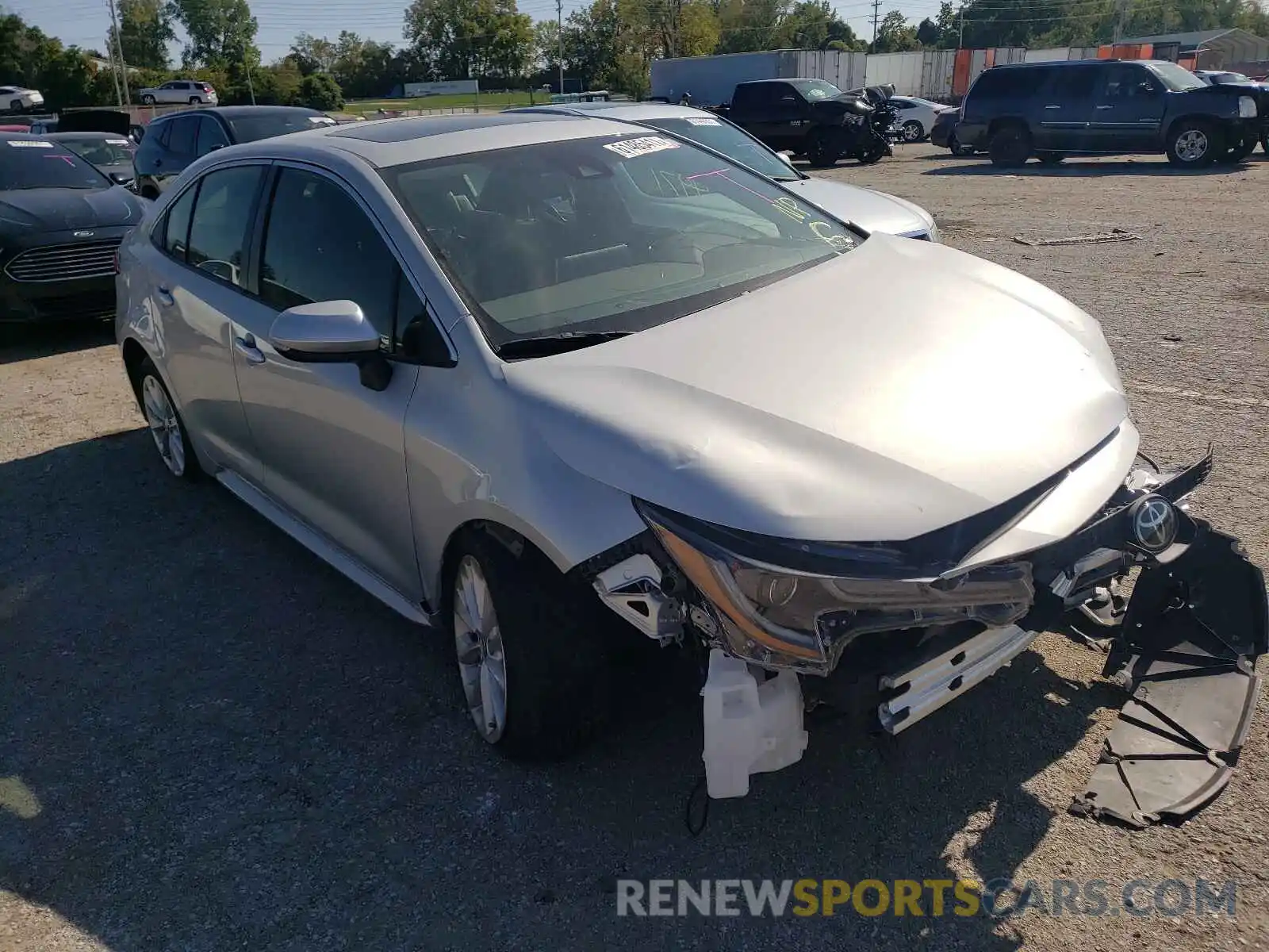 1 Photograph of a damaged car JTDFPRAE3LJ009326 TOYOTA COROLLA 2020