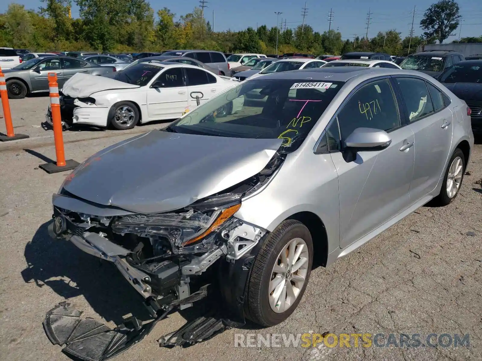 2 Photograph of a damaged car JTDFPRAE3LJ009326 TOYOTA COROLLA 2020