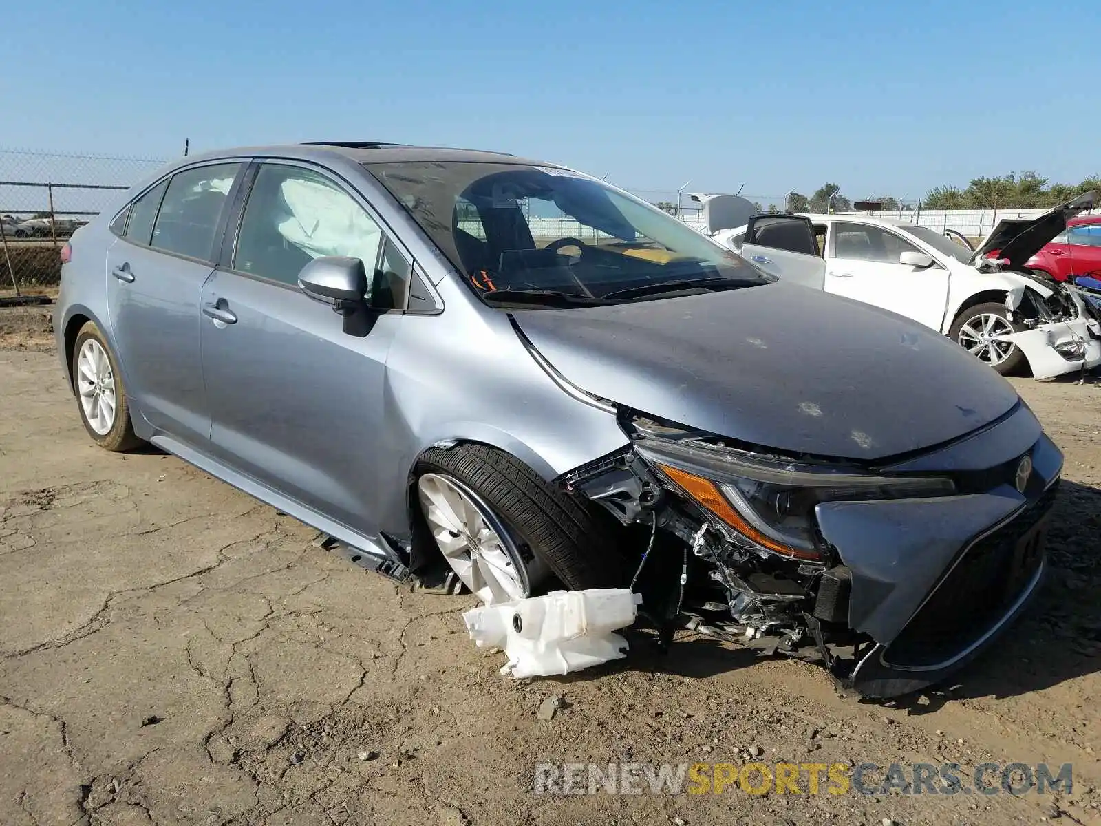 1 Photograph of a damaged car JTDFPRAE3LJ037482 TOYOTA COROLLA 2020