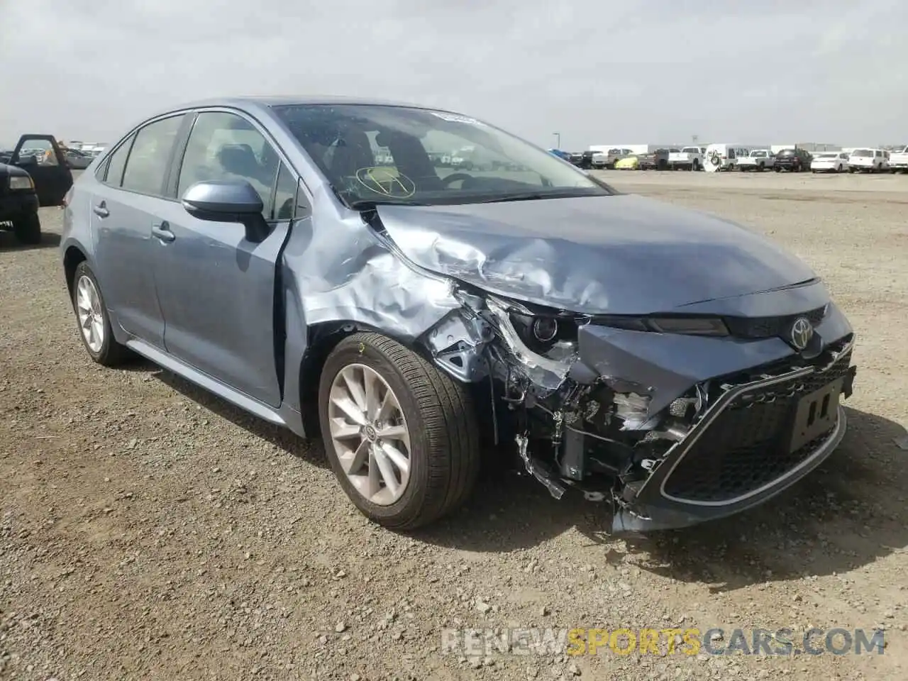 1 Photograph of a damaged car JTDFPRAE3LJ076928 TOYOTA COROLLA 2020