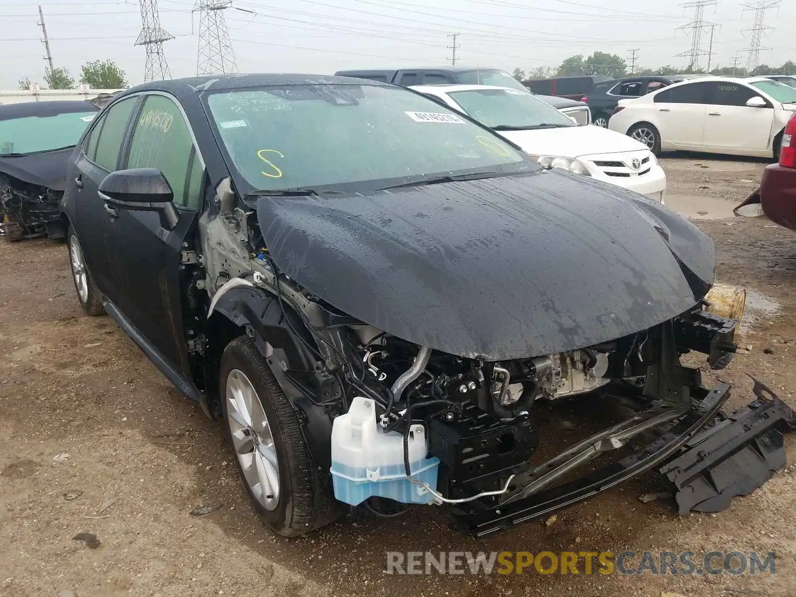 1 Photograph of a damaged car JTDFPRAE3LJ078582 TOYOTA COROLLA 2020