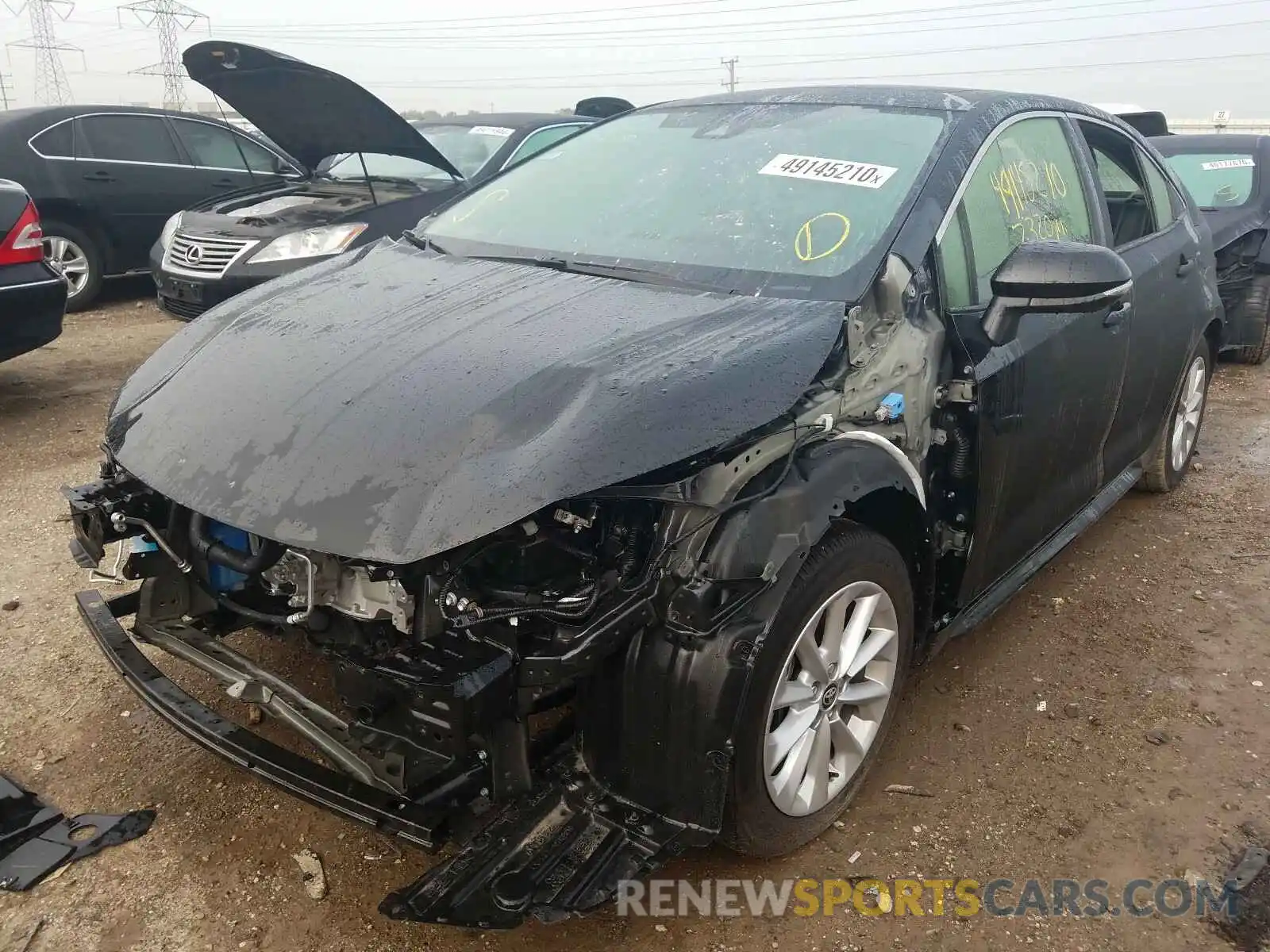 2 Photograph of a damaged car JTDFPRAE3LJ078582 TOYOTA COROLLA 2020