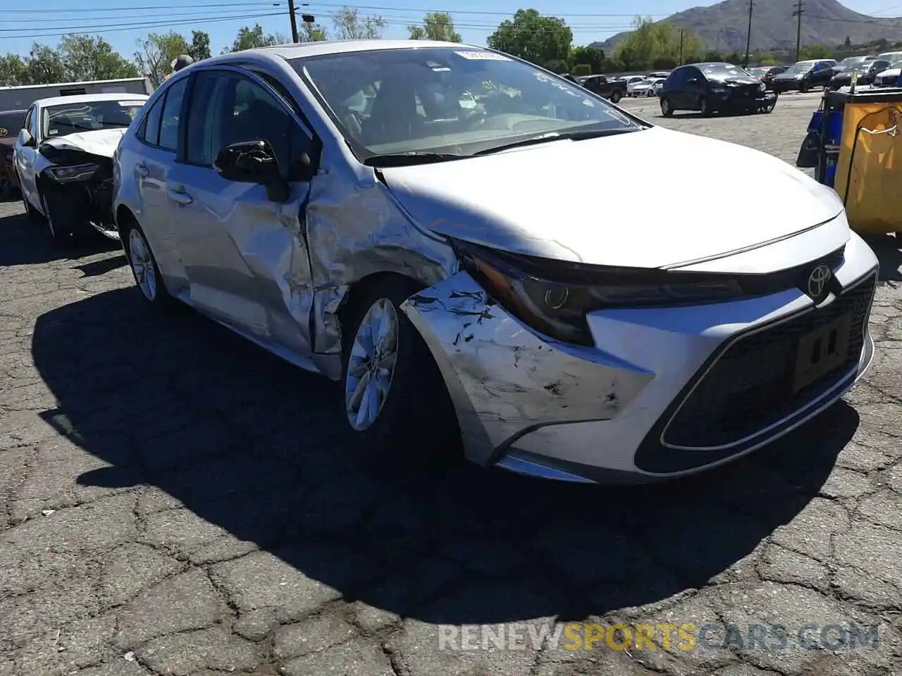 1 Photograph of a damaged car JTDFPRAE4LJ009027 TOYOTA COROLLA 2020