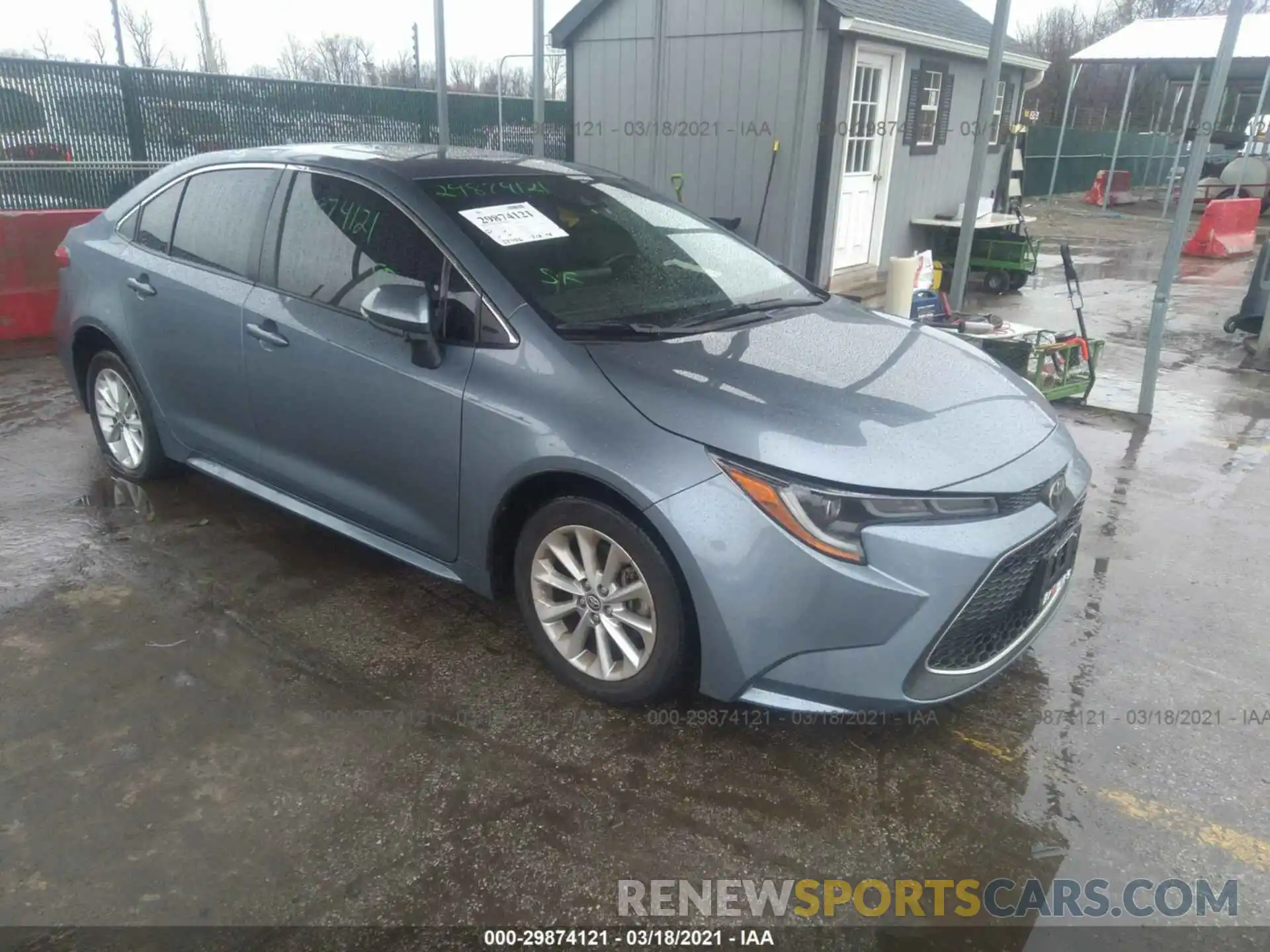 1 Photograph of a damaged car JTDFPRAE4LJ013126 TOYOTA COROLLA 2020