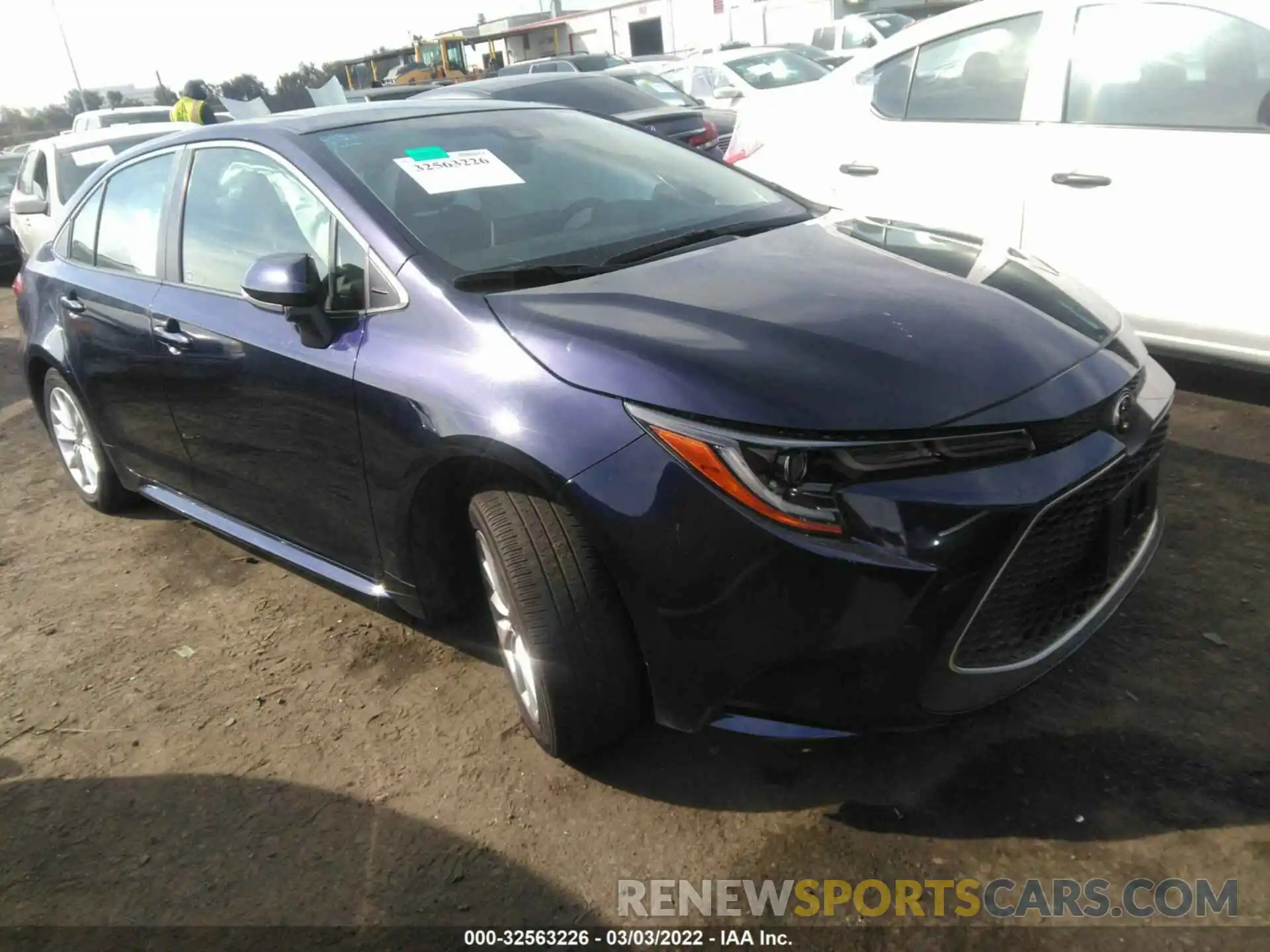 1 Photograph of a damaged car JTDFPRAE4LJ076064 TOYOTA COROLLA 2020