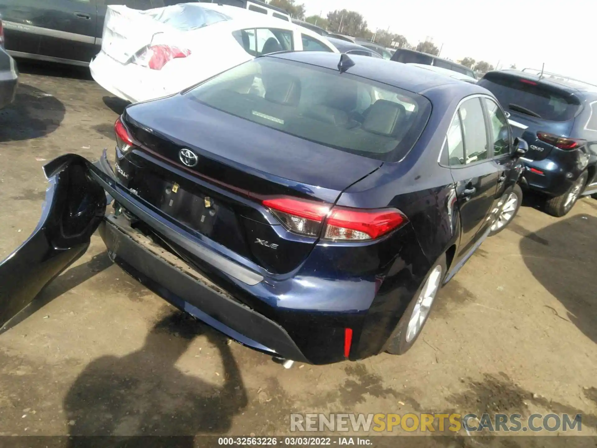 4 Photograph of a damaged car JTDFPRAE4LJ076064 TOYOTA COROLLA 2020