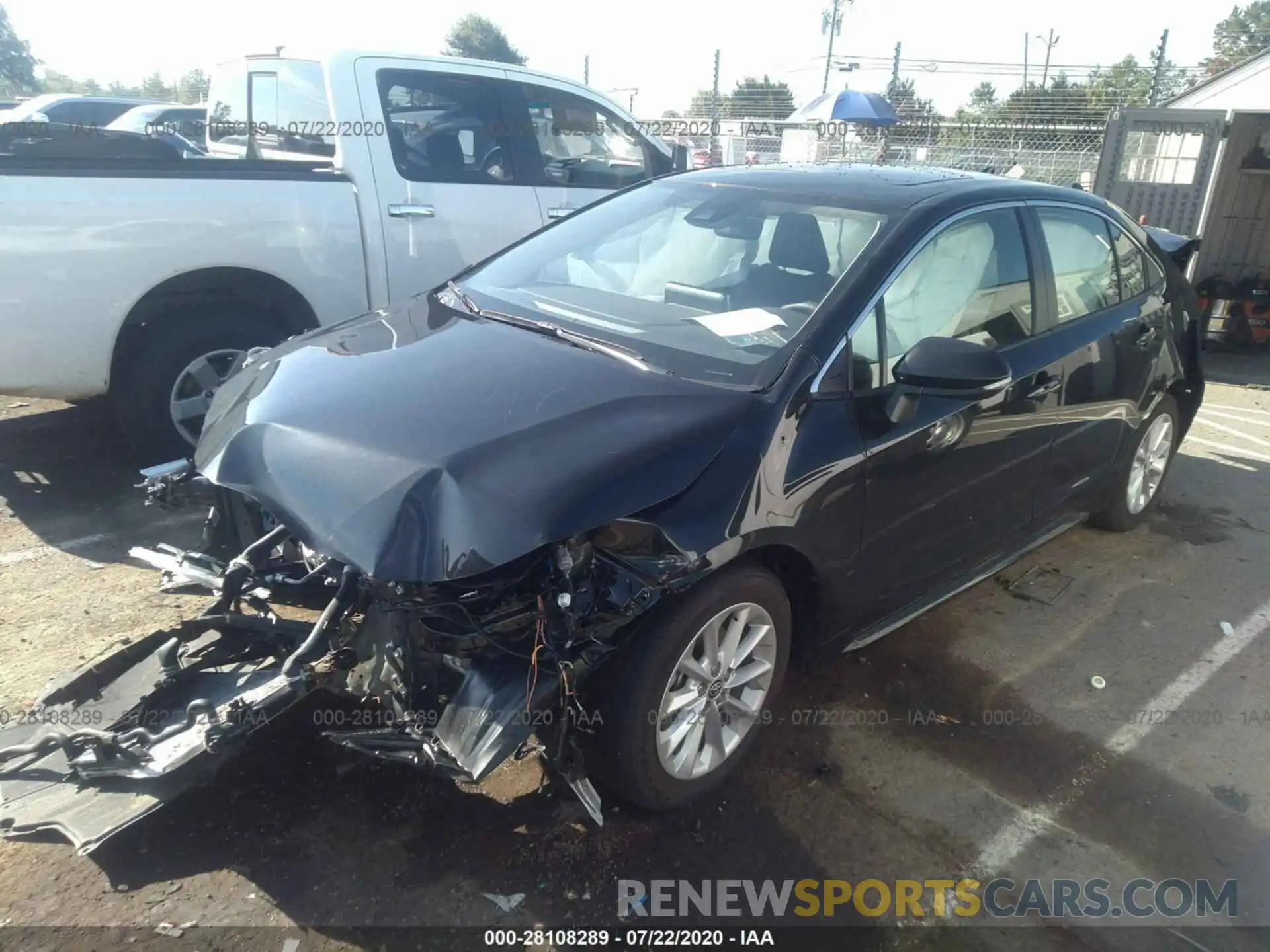 2 Photograph of a damaged car JTDFPRAE4LJ088991 TOYOTA COROLLA 2020