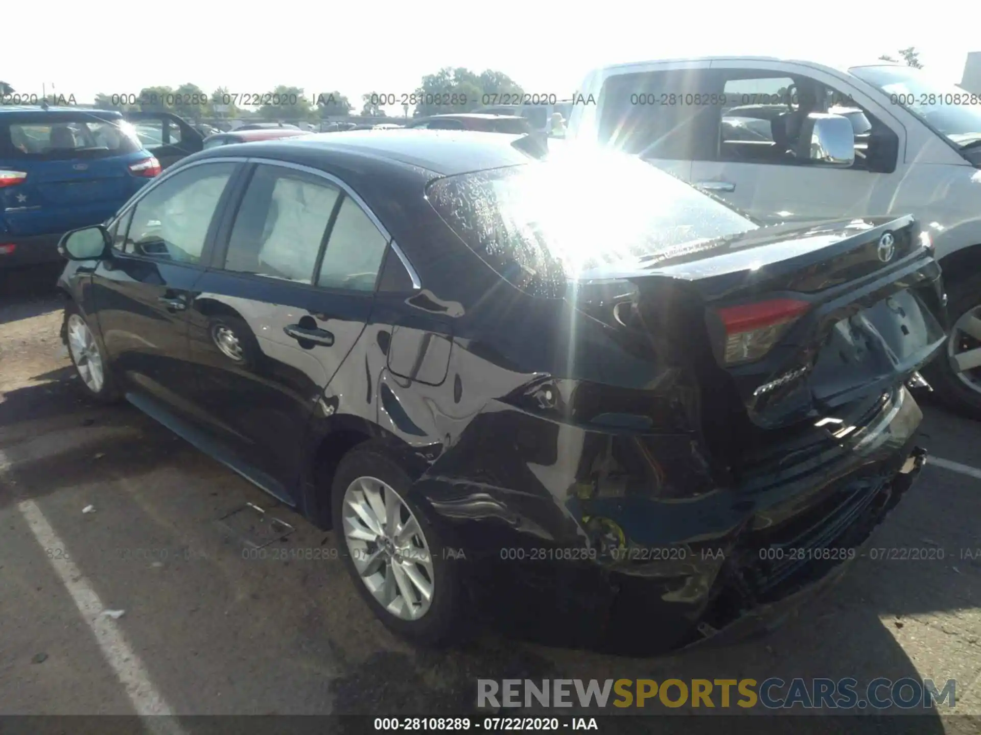 3 Photograph of a damaged car JTDFPRAE4LJ088991 TOYOTA COROLLA 2020