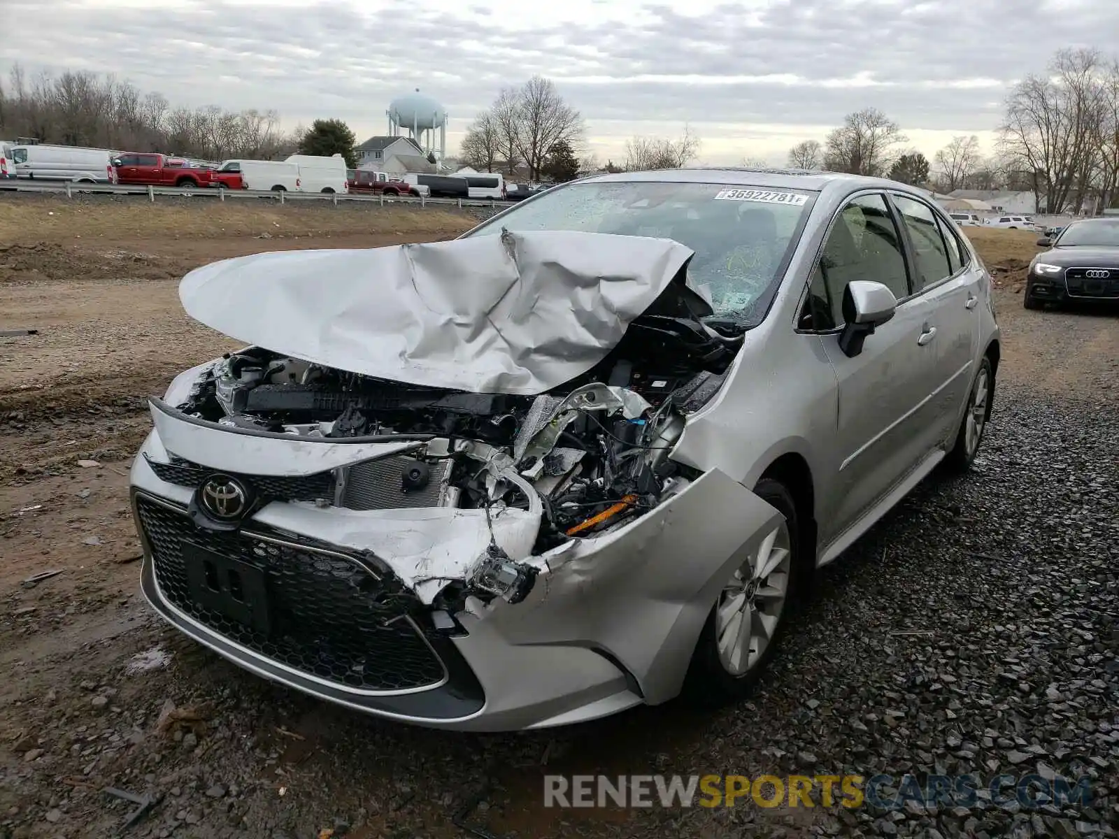 2 Photograph of a damaged car JTDFPRAE4LJ100346 TOYOTA COROLLA 2020