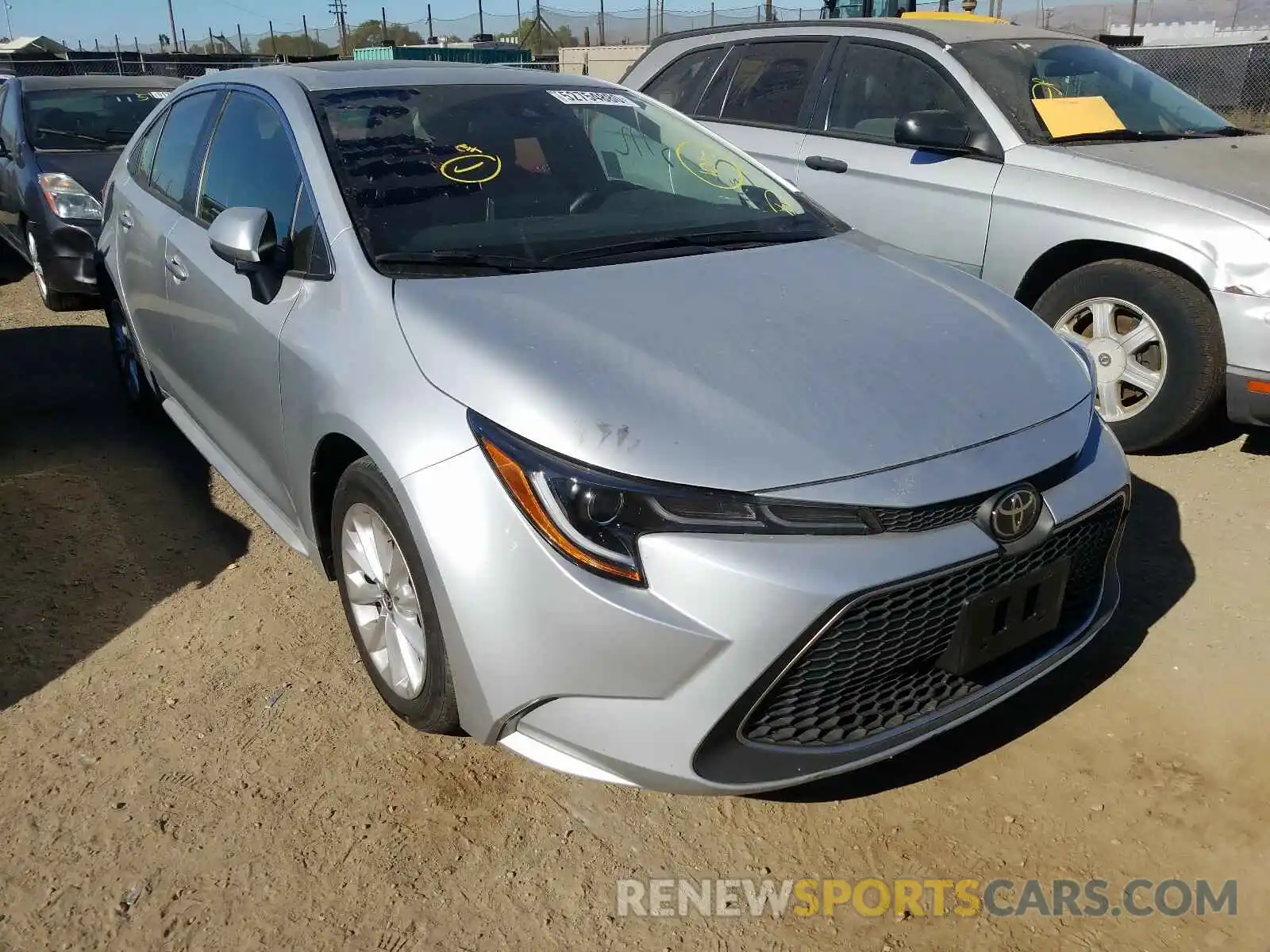 1 Photograph of a damaged car JTDFPRAE5LJ006587 TOYOTA COROLLA 2020