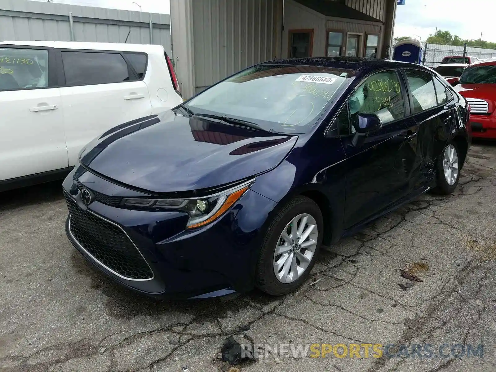 2 Photograph of a damaged car JTDFPRAE5LJ053036 TOYOTA COROLLA 2020