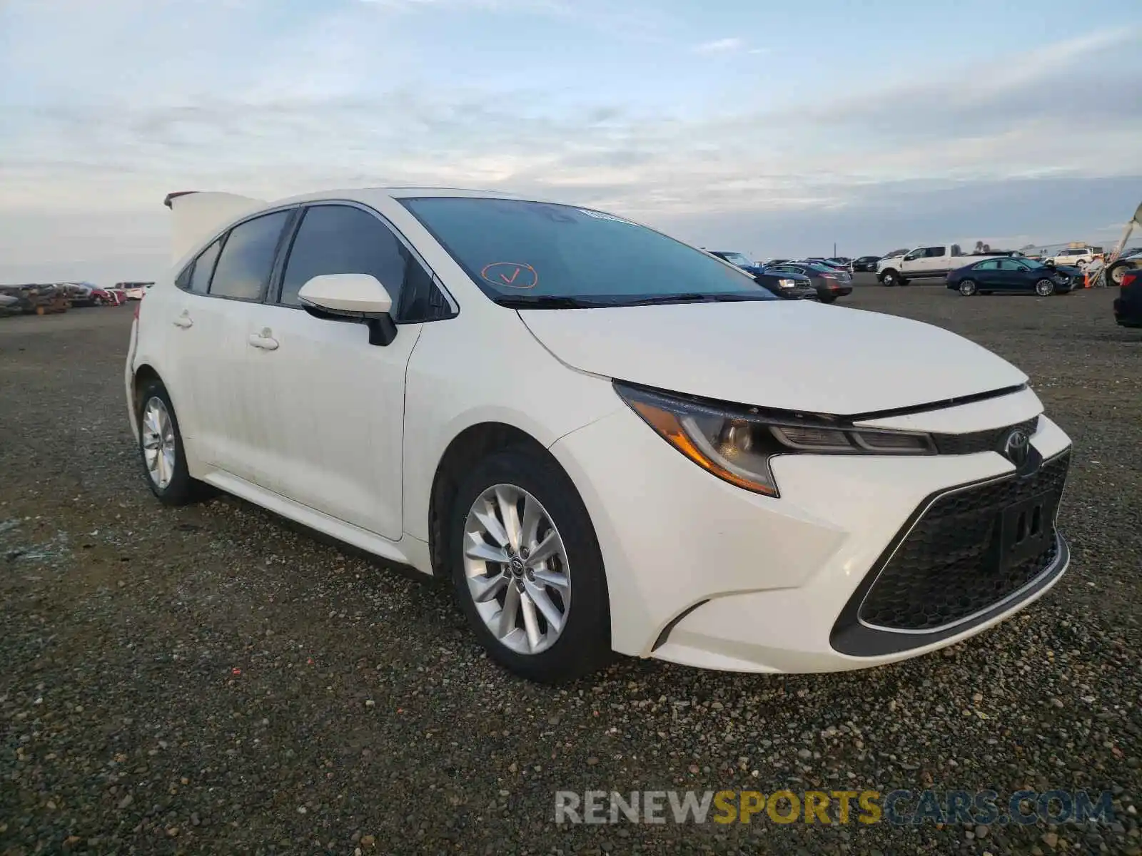 1 Photograph of a damaged car JTDFPRAE5LJ094251 TOYOTA COROLLA 2020