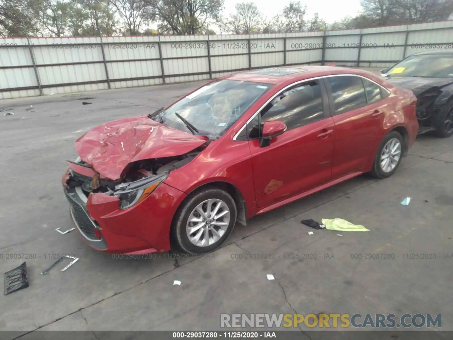 2 Photograph of a damaged car JTDFPRAE6L1015069 TOYOTA COROLLA 2020