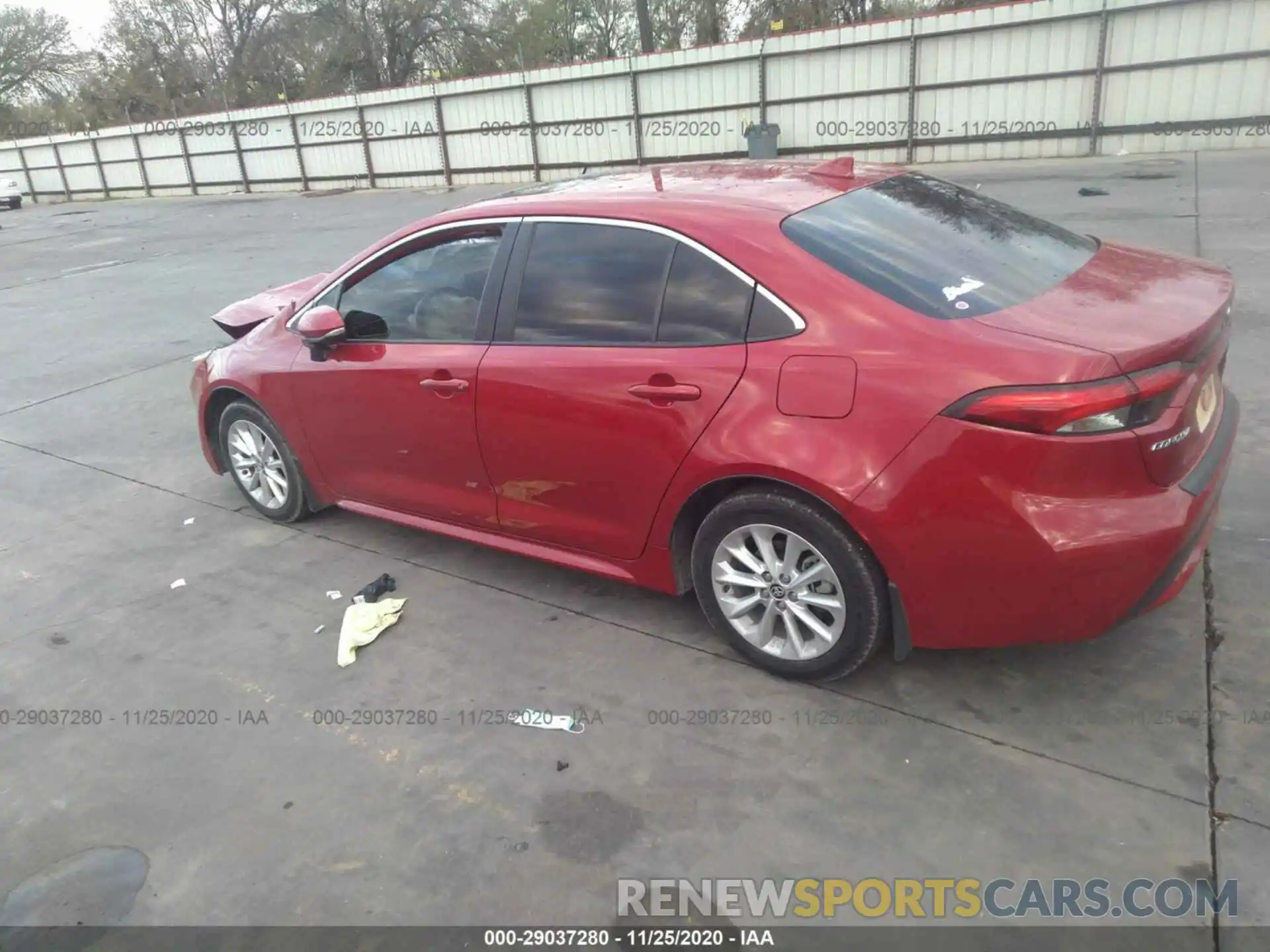 3 Photograph of a damaged car JTDFPRAE6L1015069 TOYOTA COROLLA 2020