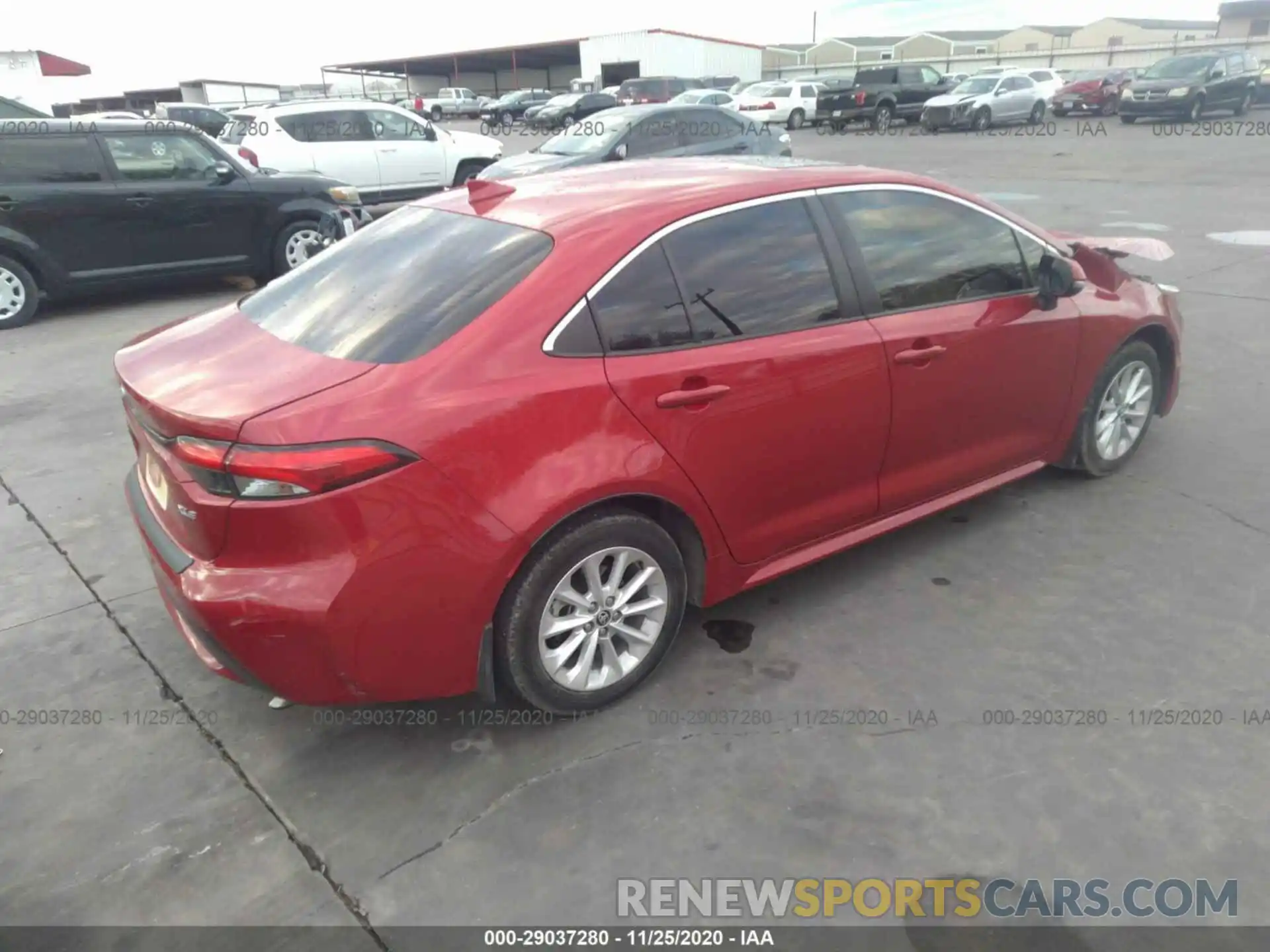 4 Photograph of a damaged car JTDFPRAE6L1015069 TOYOTA COROLLA 2020