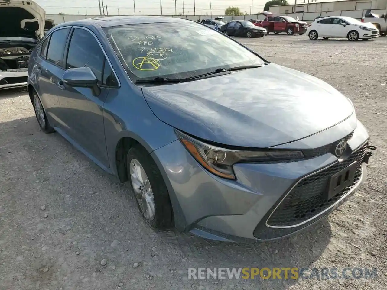 1 Photograph of a damaged car JTDFPRAE6LJ004248 TOYOTA COROLLA 2020