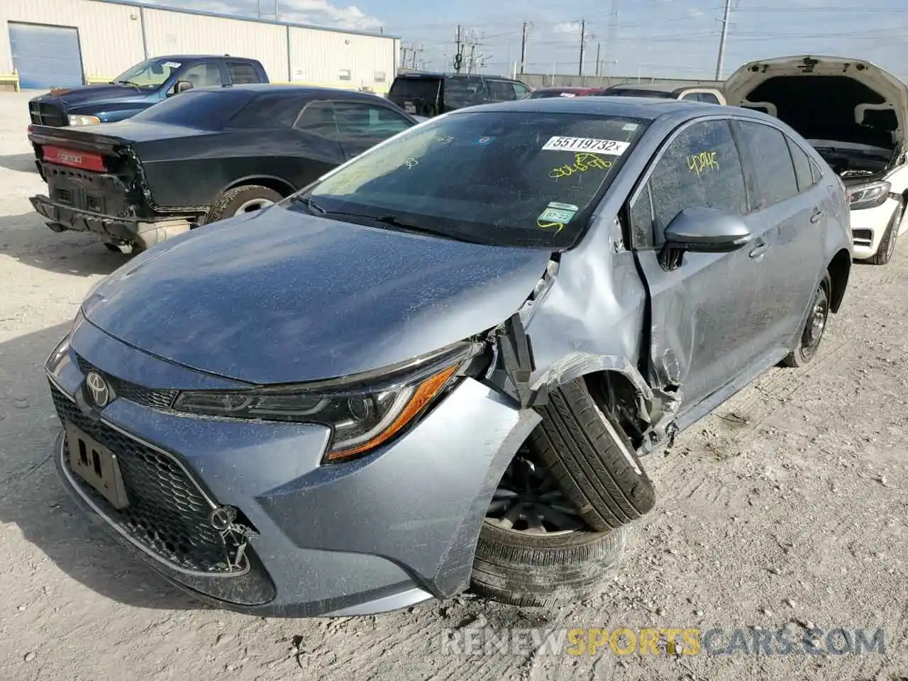 2 Photograph of a damaged car JTDFPRAE6LJ004248 TOYOTA COROLLA 2020