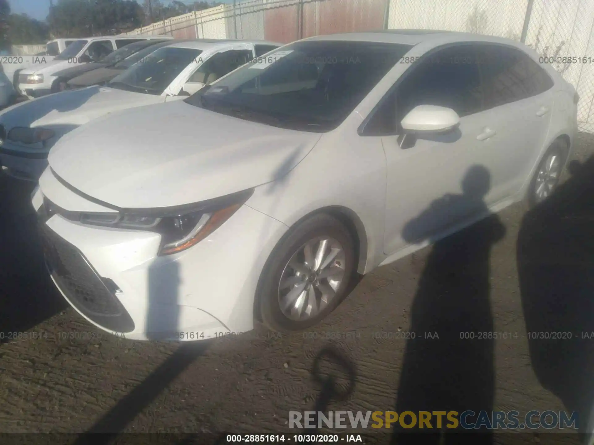 2 Photograph of a damaged car JTDFPRAE6LJ006808 TOYOTA COROLLA 2020