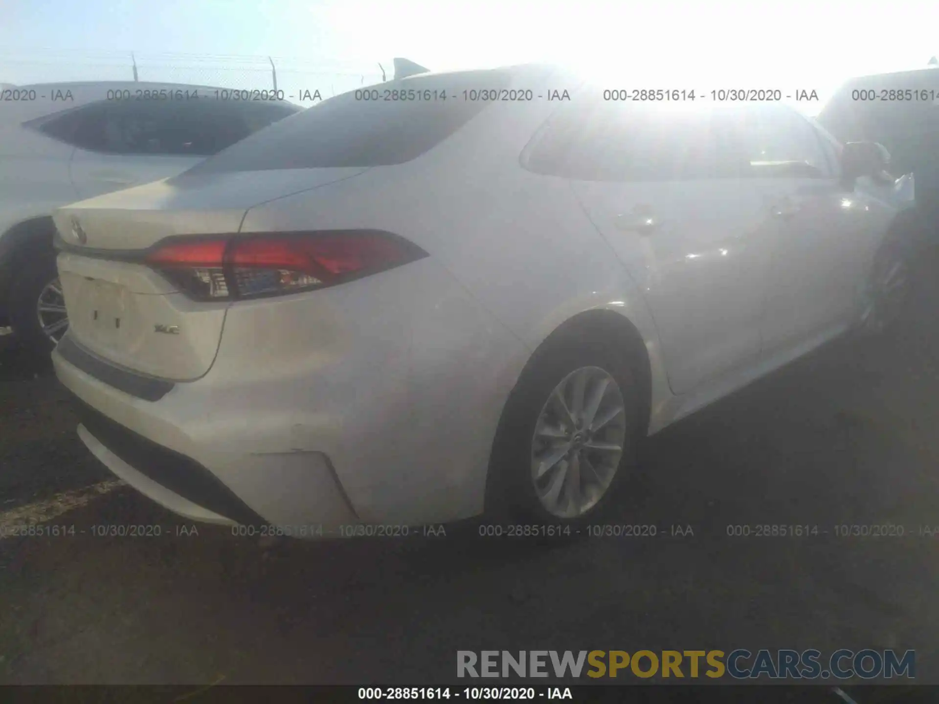 4 Photograph of a damaged car JTDFPRAE6LJ006808 TOYOTA COROLLA 2020