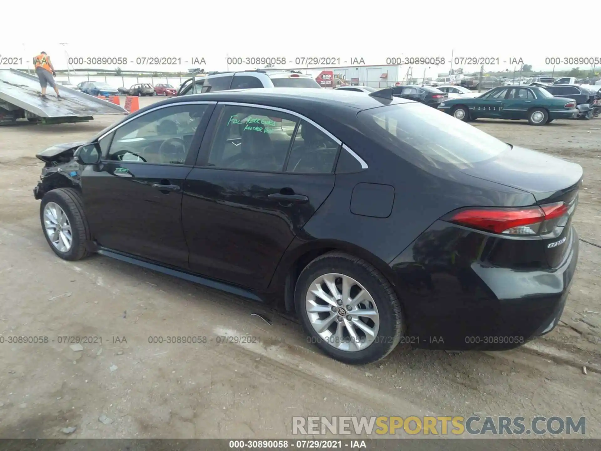 3 Photograph of a damaged car JTDFPRAE6LJ014892 TOYOTA COROLLA 2020