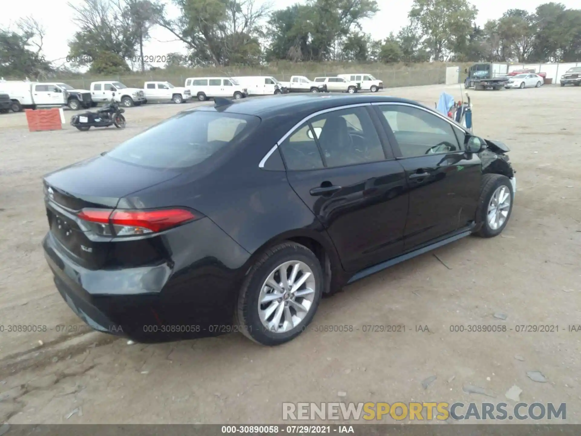 4 Photograph of a damaged car JTDFPRAE6LJ014892 TOYOTA COROLLA 2020