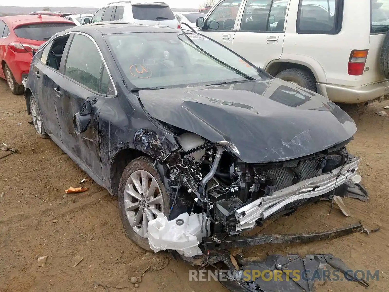 1 Photograph of a damaged car JTDFPRAE6LJ022586 TOYOTA COROLLA 2020