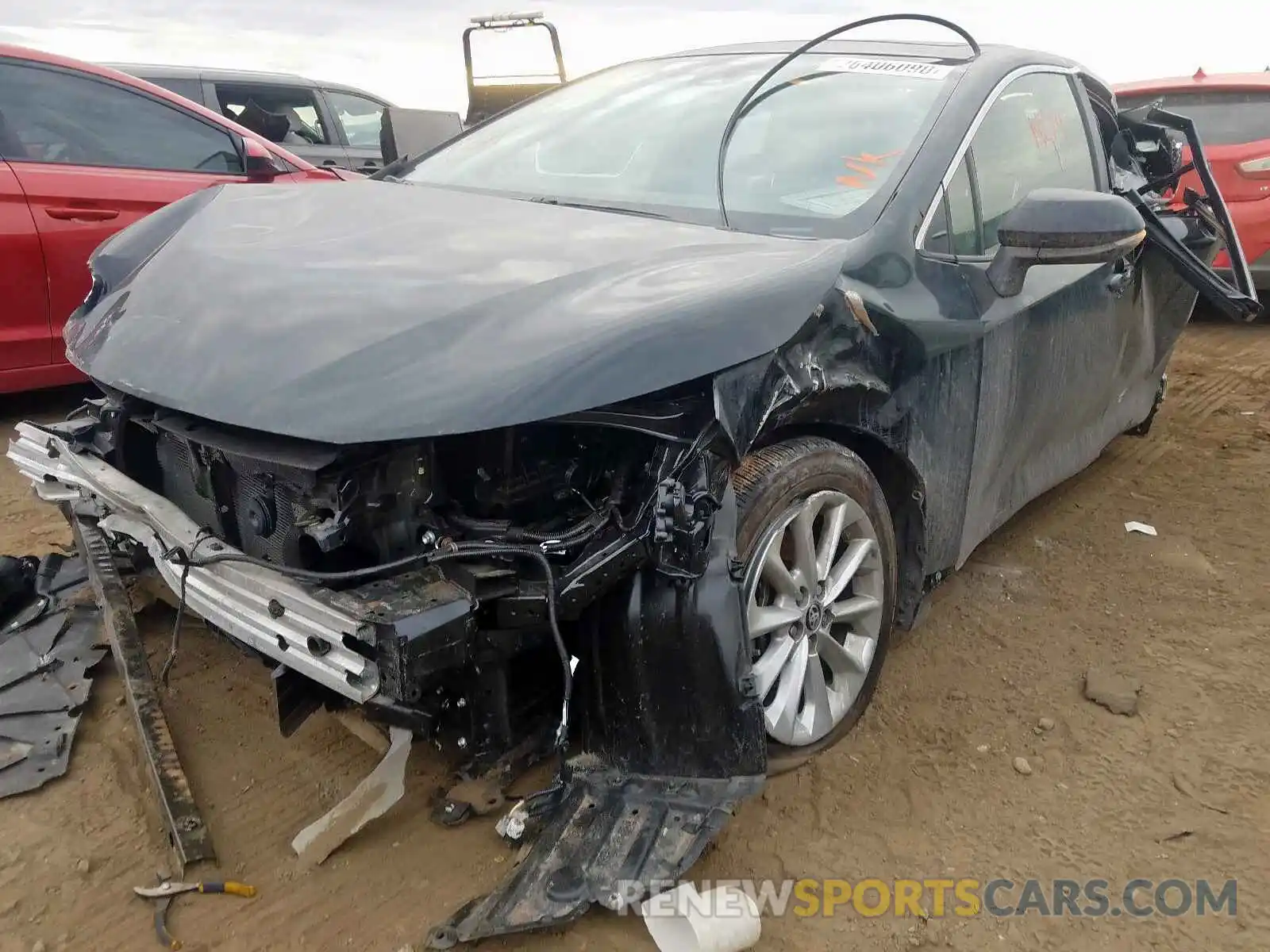 2 Photograph of a damaged car JTDFPRAE6LJ022586 TOYOTA COROLLA 2020