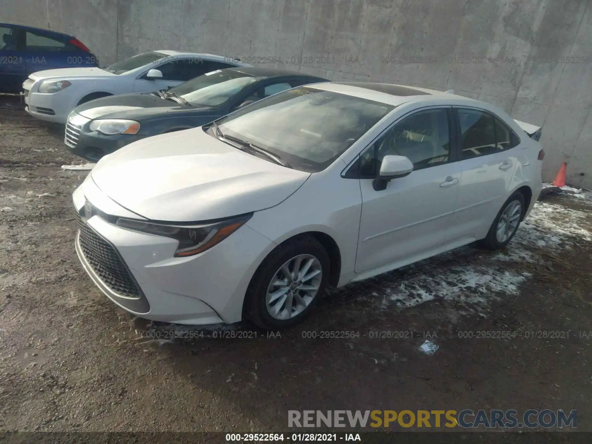 2 Photograph of a damaged car JTDFPRAE6LJ061100 TOYOTA COROLLA 2020