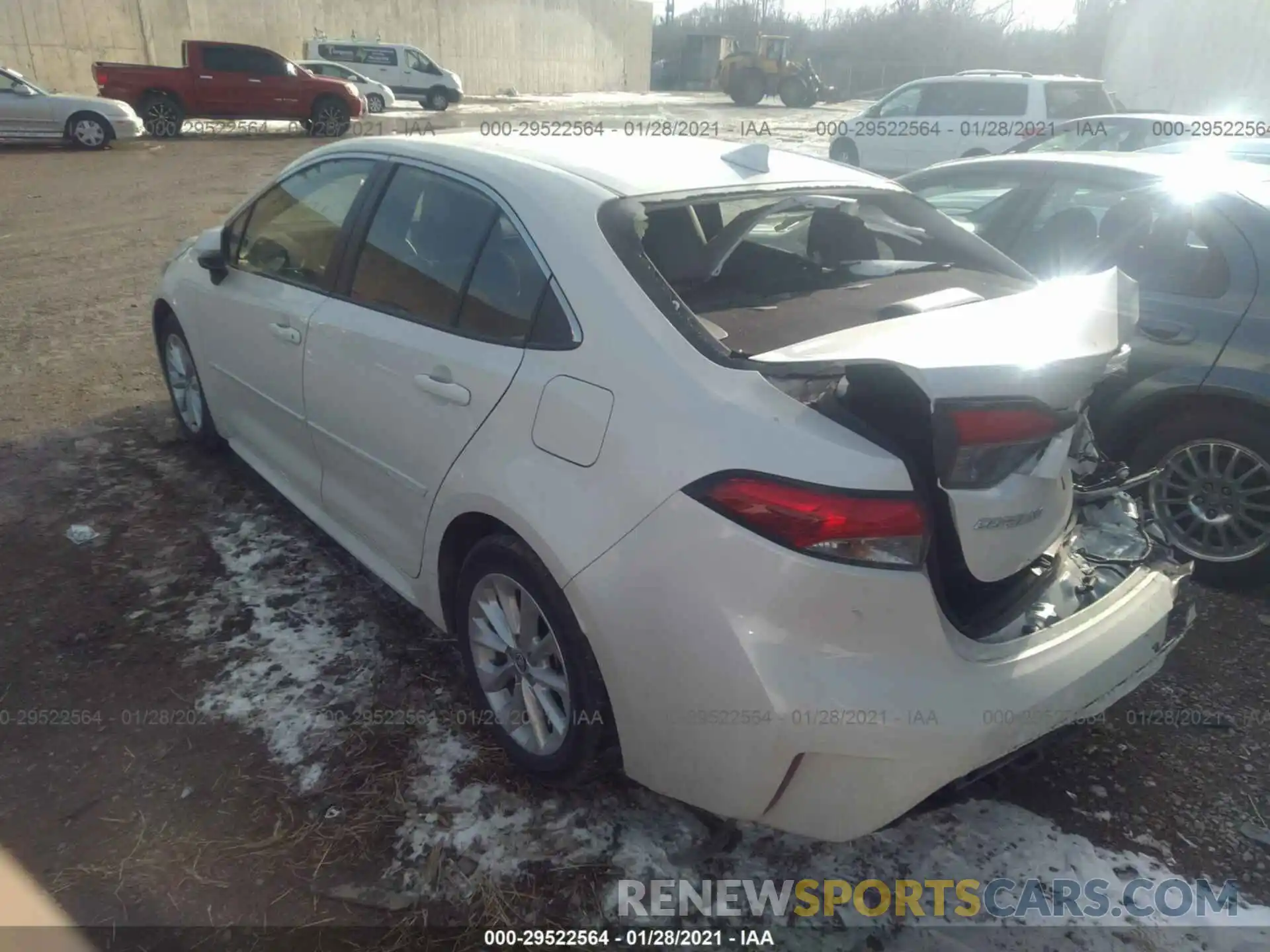 3 Photograph of a damaged car JTDFPRAE6LJ061100 TOYOTA COROLLA 2020