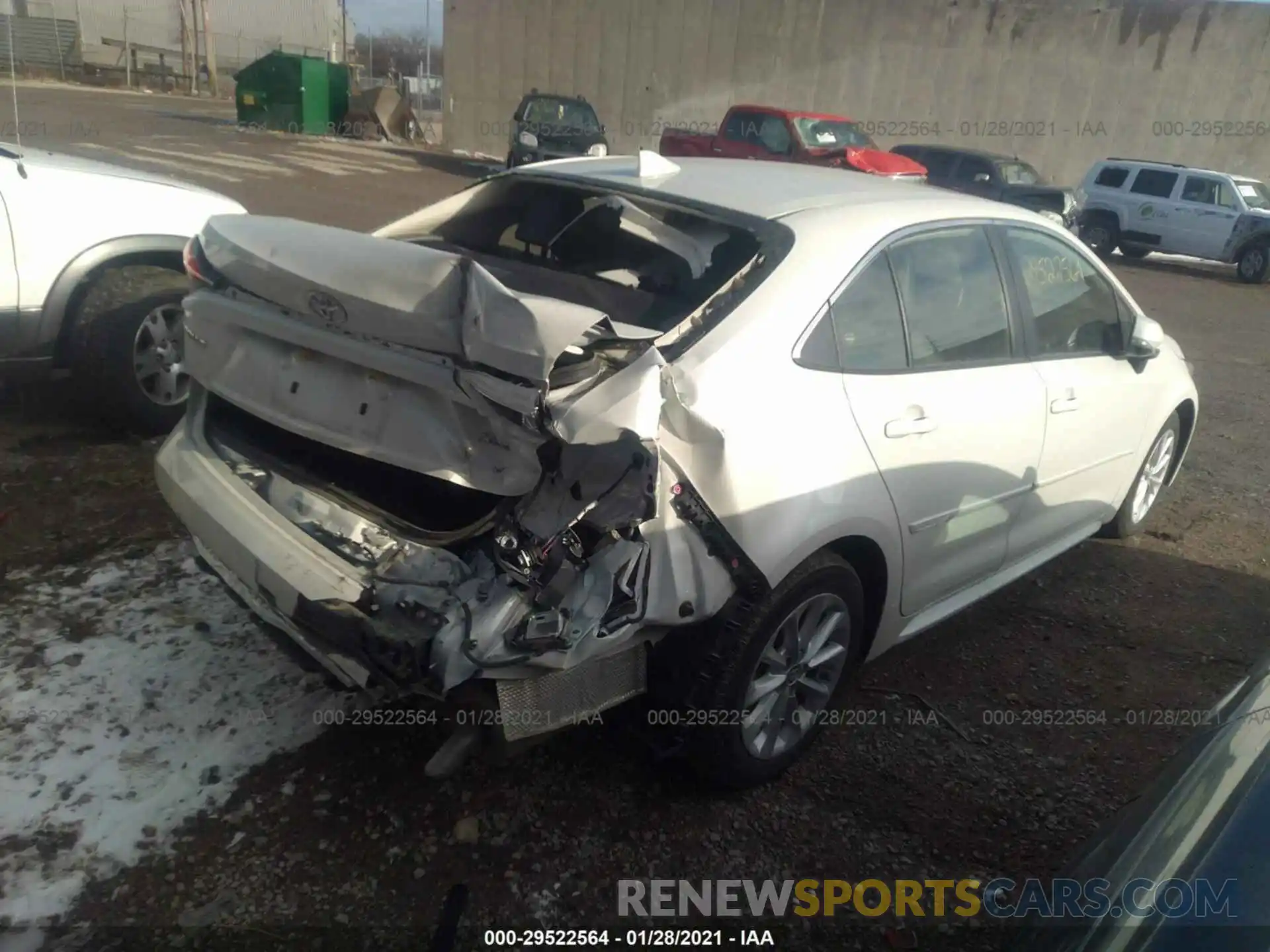 4 Photograph of a damaged car JTDFPRAE6LJ061100 TOYOTA COROLLA 2020