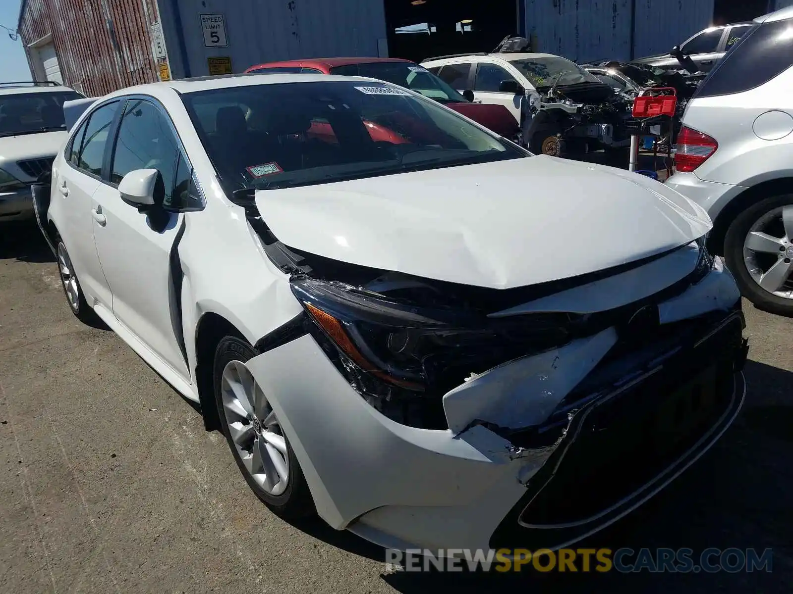 1 Photograph of a damaged car JTDFPRAE6LJ065857 TOYOTA COROLLA 2020