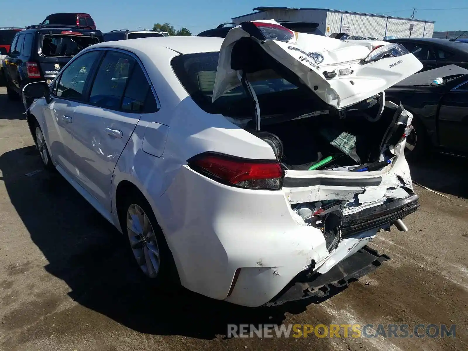 3 Photograph of a damaged car JTDFPRAE6LJ065857 TOYOTA COROLLA 2020