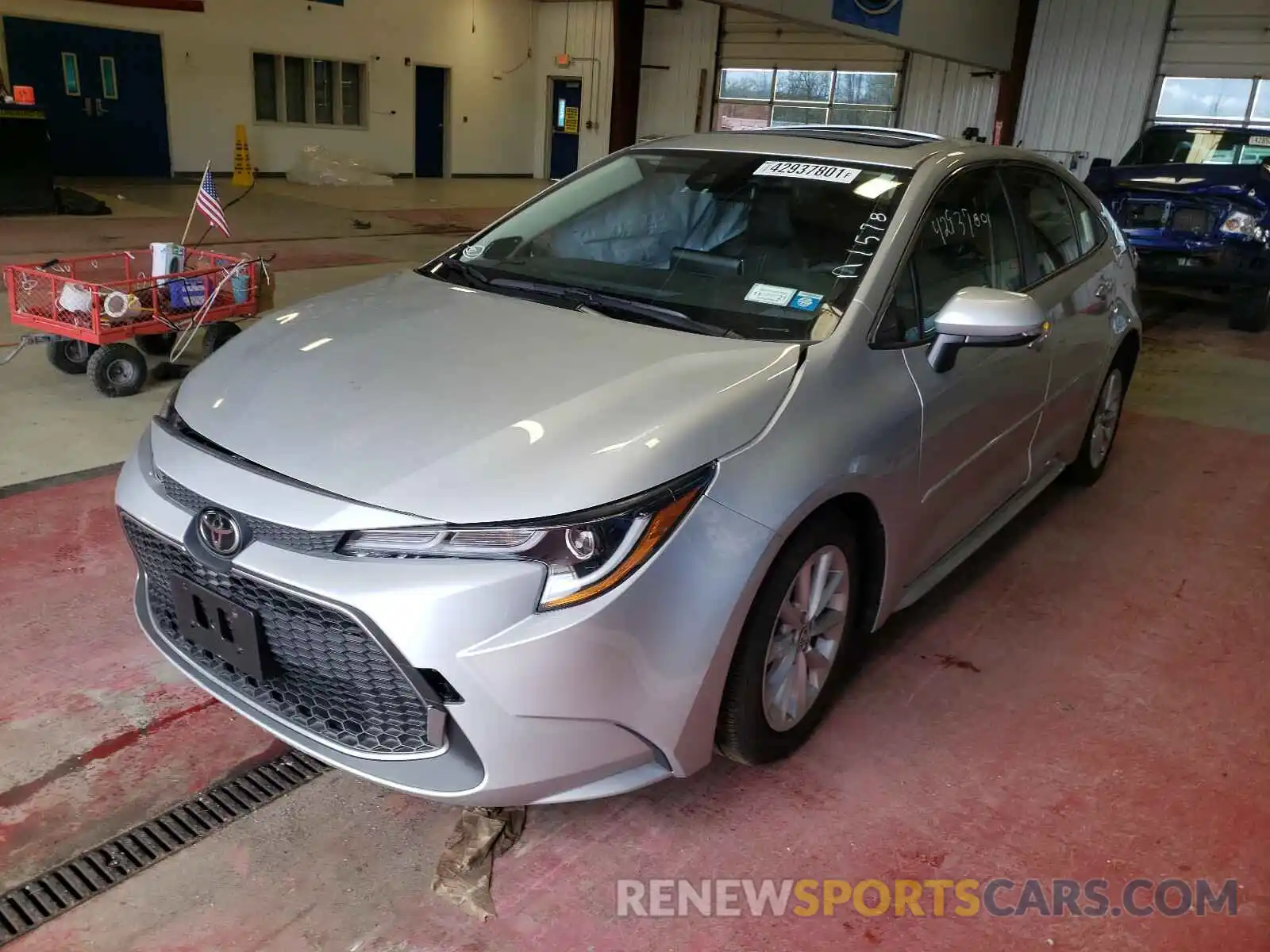 2 Photograph of a damaged car JTDFPRAE6LJ082951 TOYOTA COROLLA 2020