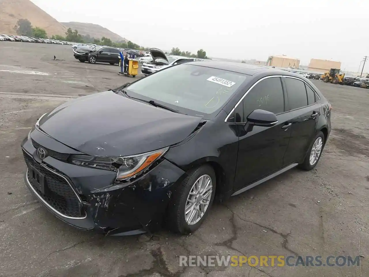 2 Photograph of a damaged car JTDFPRAE8LJ000282 TOYOTA COROLLA 2020