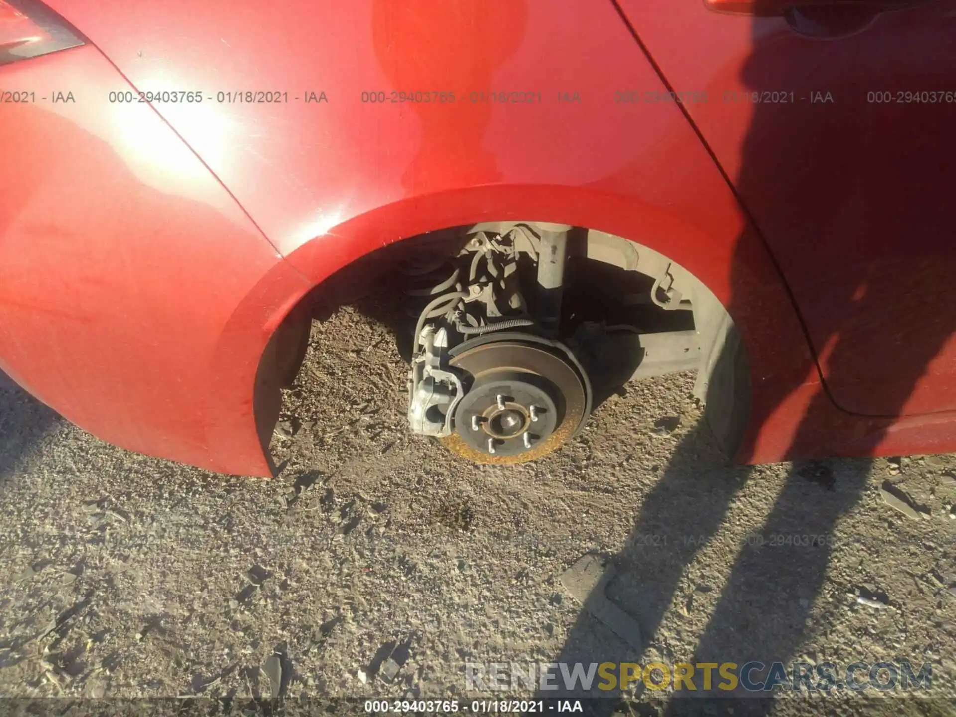 14 Photograph of a damaged car JTDFPRAE9LJ001036 TOYOTA COROLLA 2020