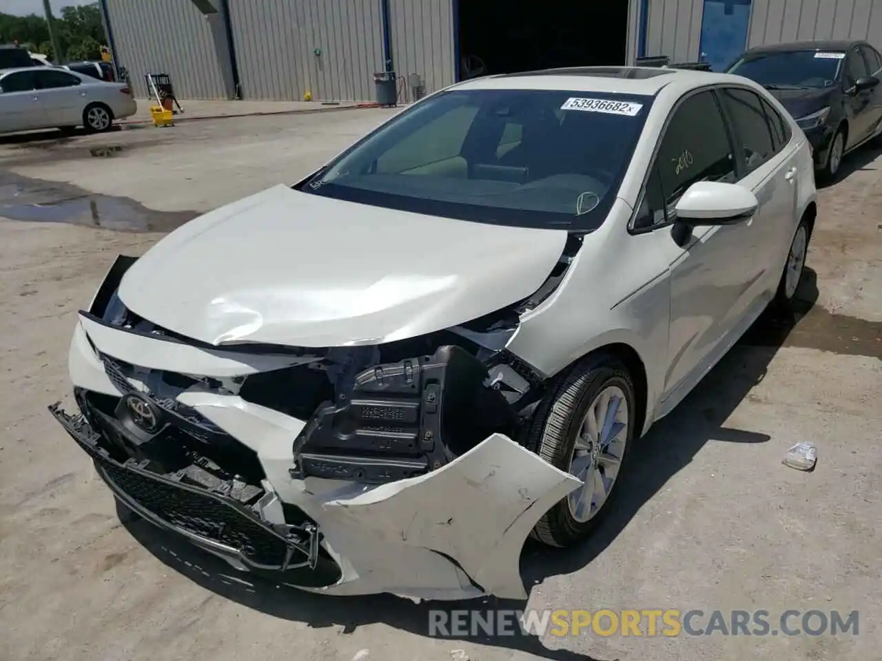 2 Photograph of a damaged car JTDFPRAE9LJ003398 TOYOTA COROLLA 2020