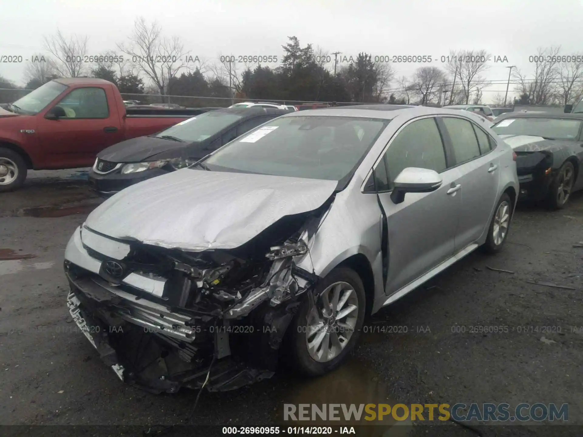 2 Photograph of a damaged car JTDFPRAE9LJ015955 TOYOTA COROLLA 2020