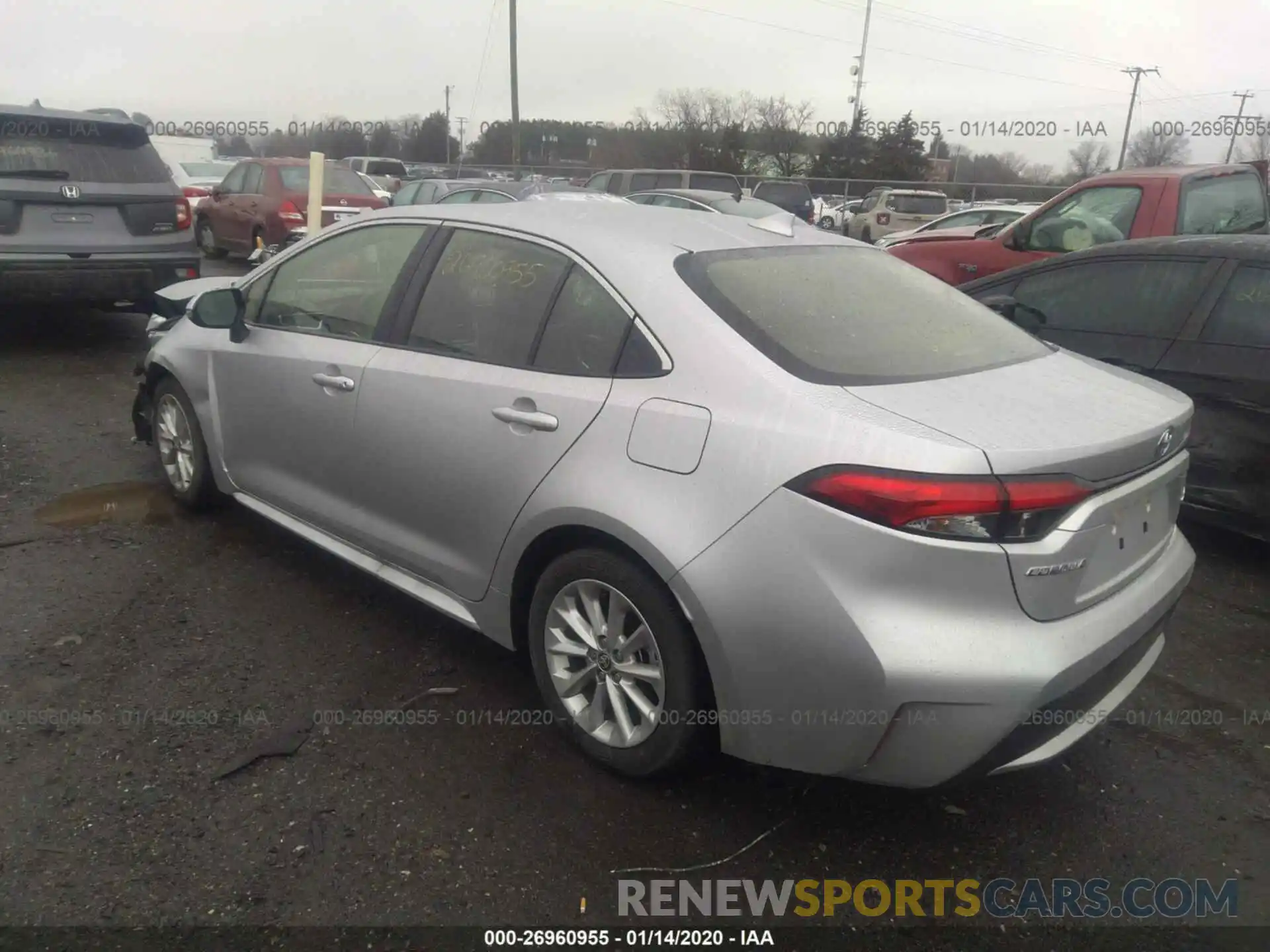 3 Photograph of a damaged car JTDFPRAE9LJ015955 TOYOTA COROLLA 2020