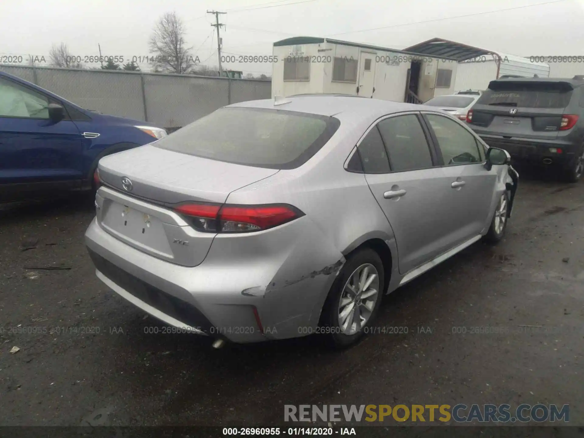 4 Photograph of a damaged car JTDFPRAE9LJ015955 TOYOTA COROLLA 2020