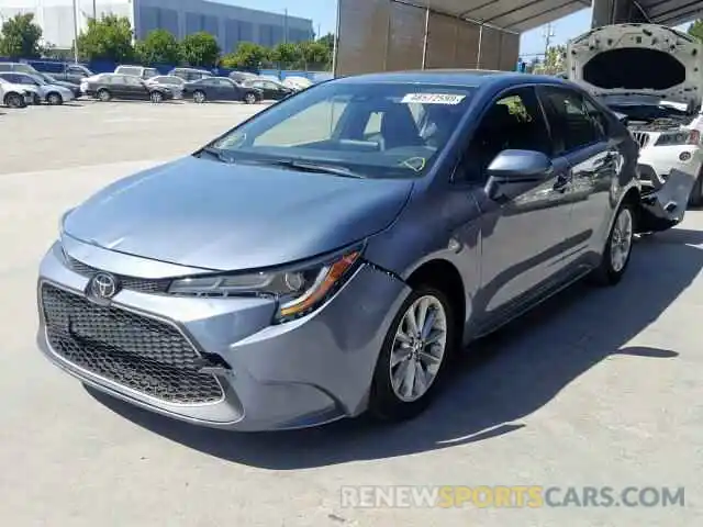 2 Photograph of a damaged car JTDFPRAE9LJ054268 TOYOTA COROLLA 2020