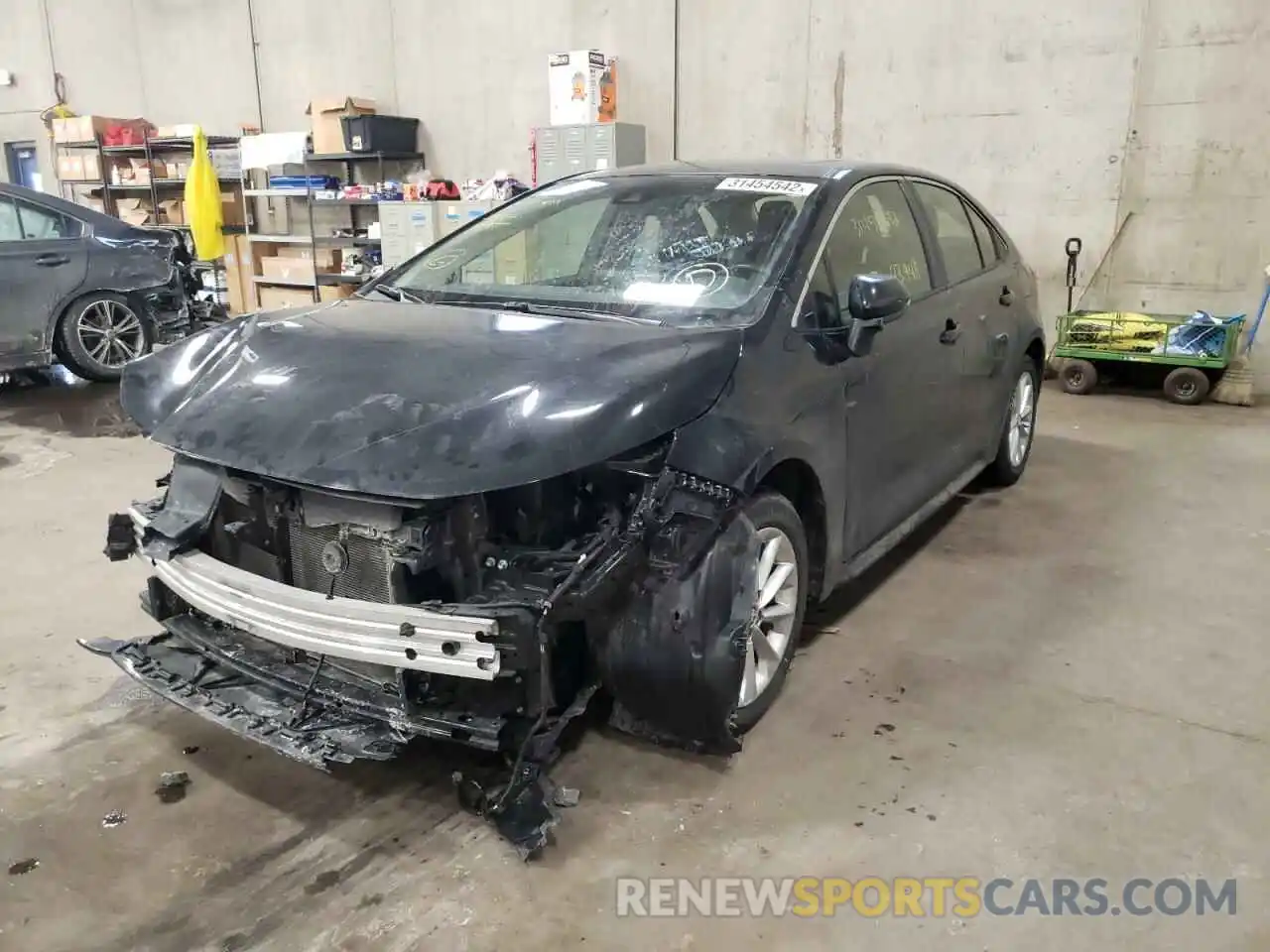 2 Photograph of a damaged car JTDFPRAE9LJ078005 TOYOTA COROLLA 2020