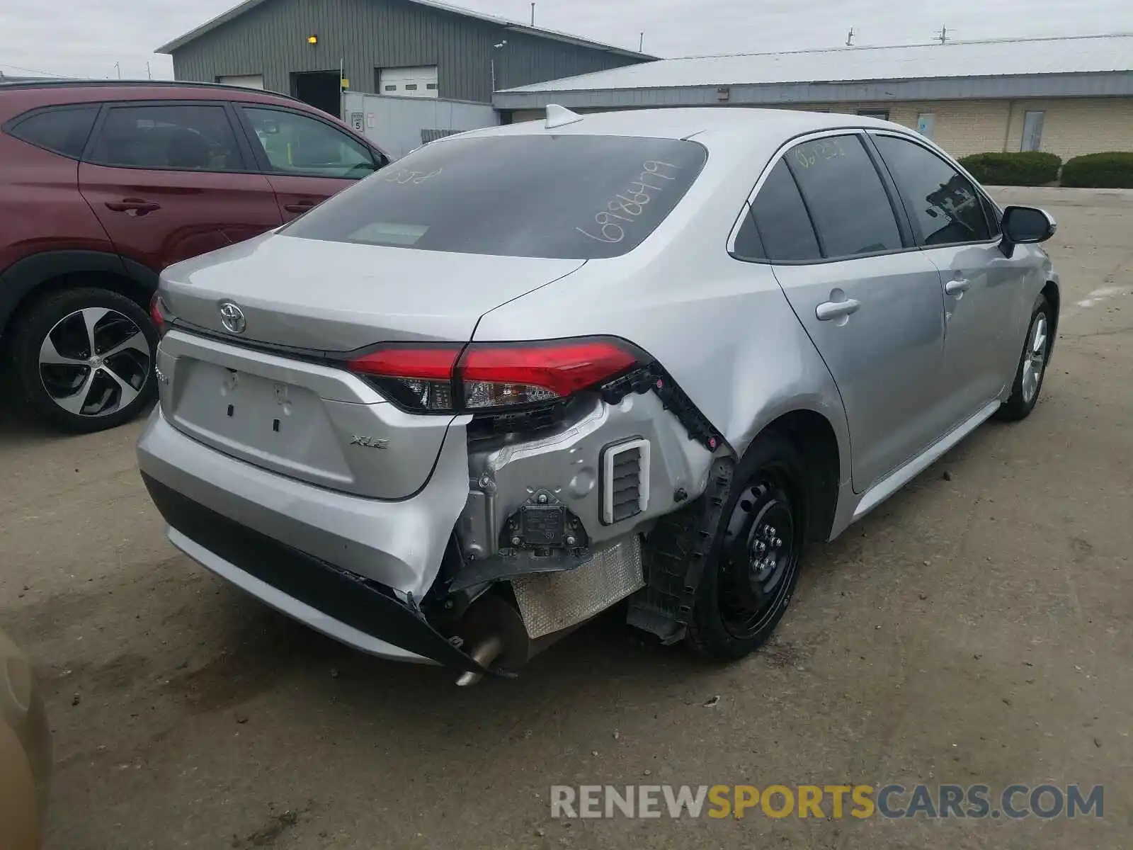 4 Photograph of a damaged car JTDFPRAE9LJ082376 TOYOTA COROLLA 2020