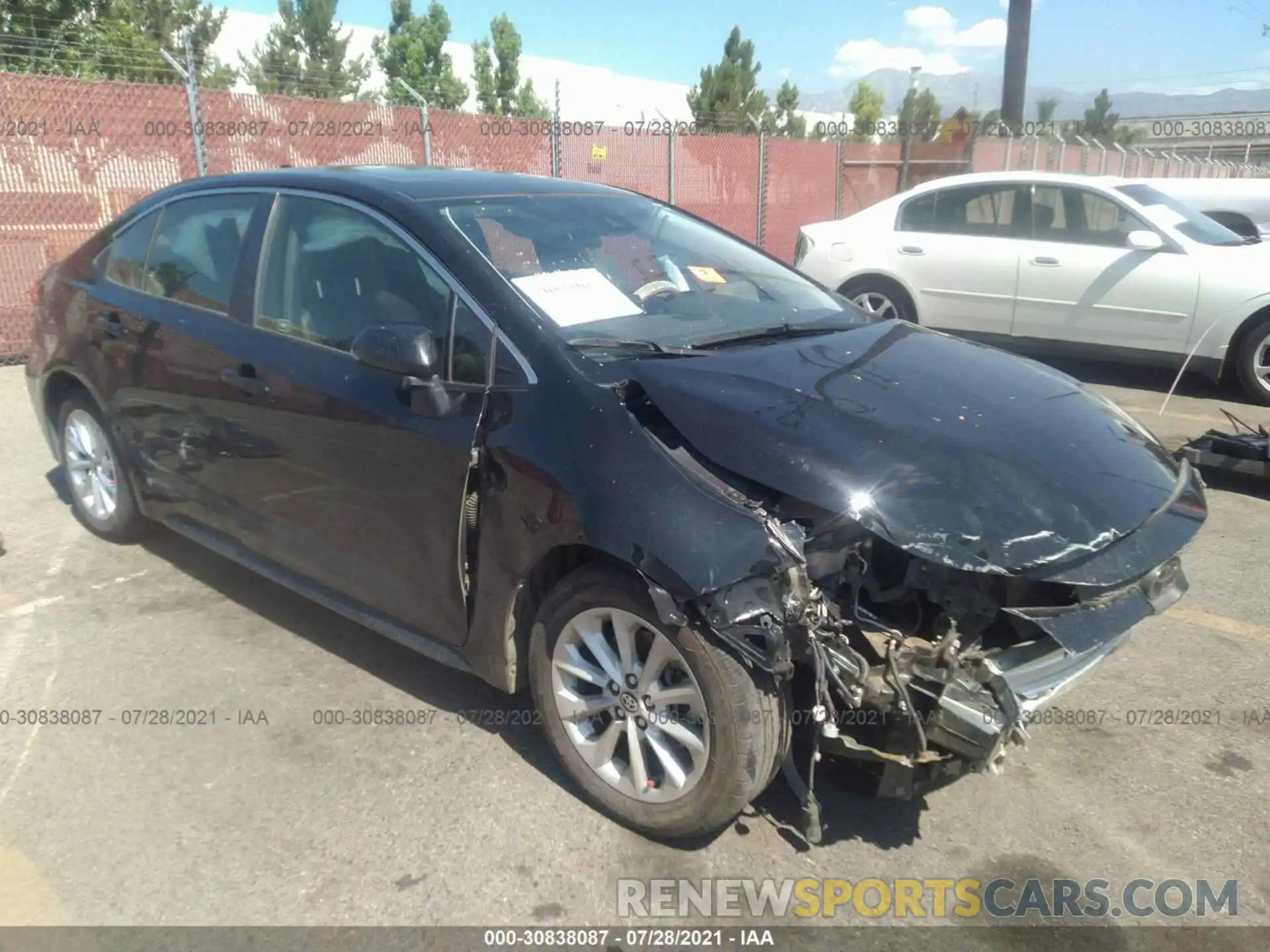 1 Photograph of a damaged car JTDFPRAEXLJ000574 TOYOTA COROLLA 2020