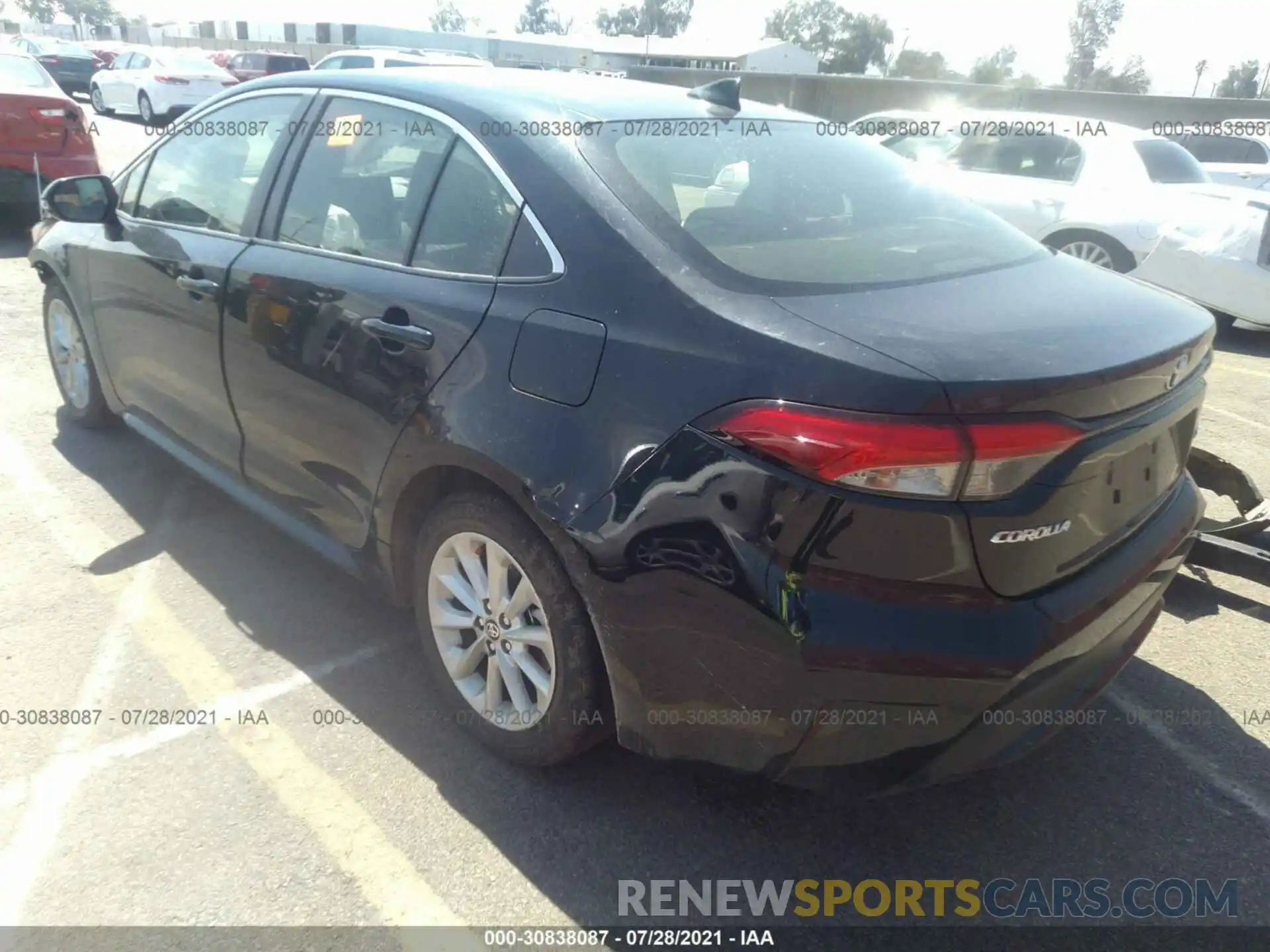 3 Photograph of a damaged car JTDFPRAEXLJ000574 TOYOTA COROLLA 2020