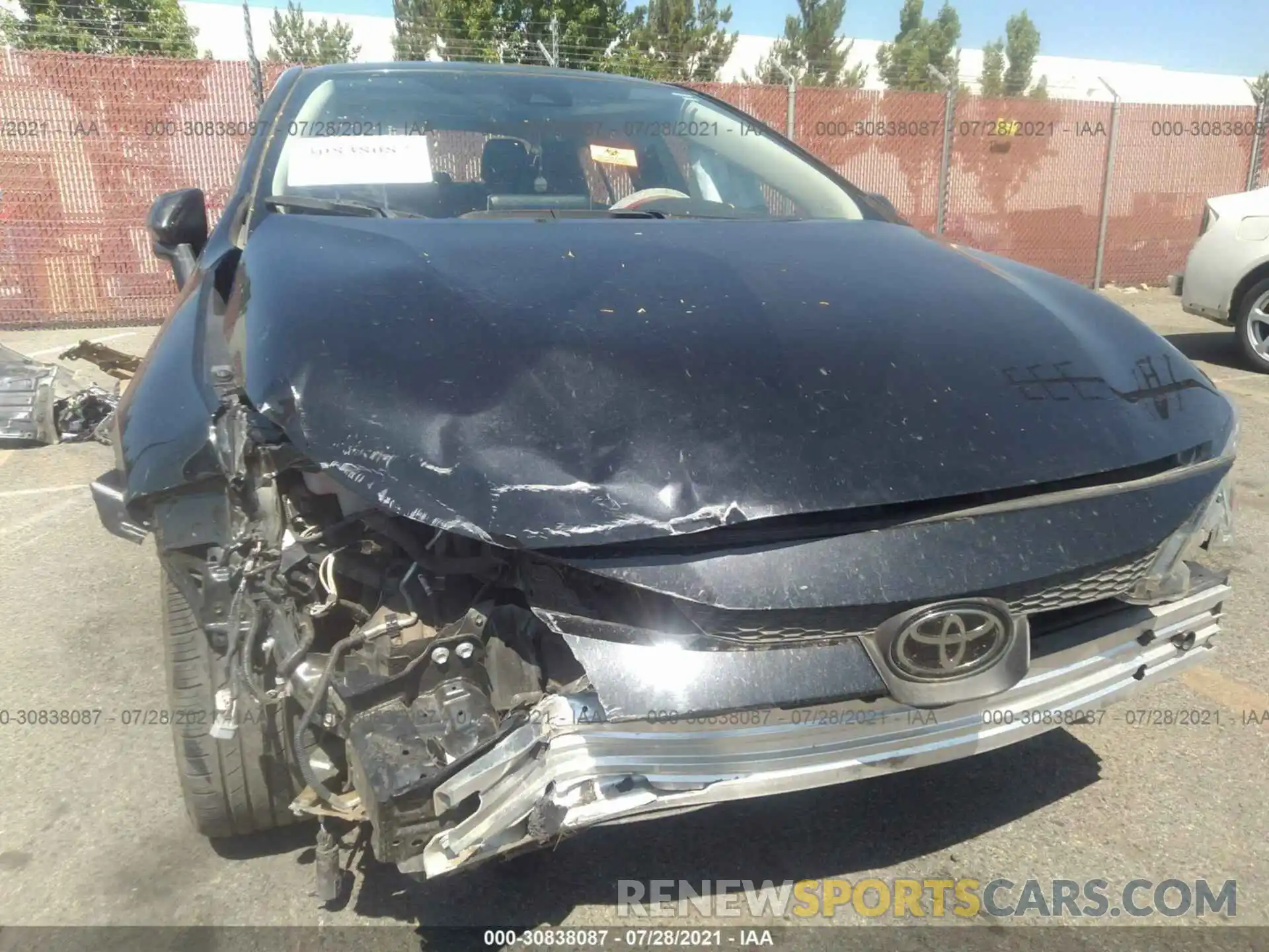 6 Photograph of a damaged car JTDFPRAEXLJ000574 TOYOTA COROLLA 2020