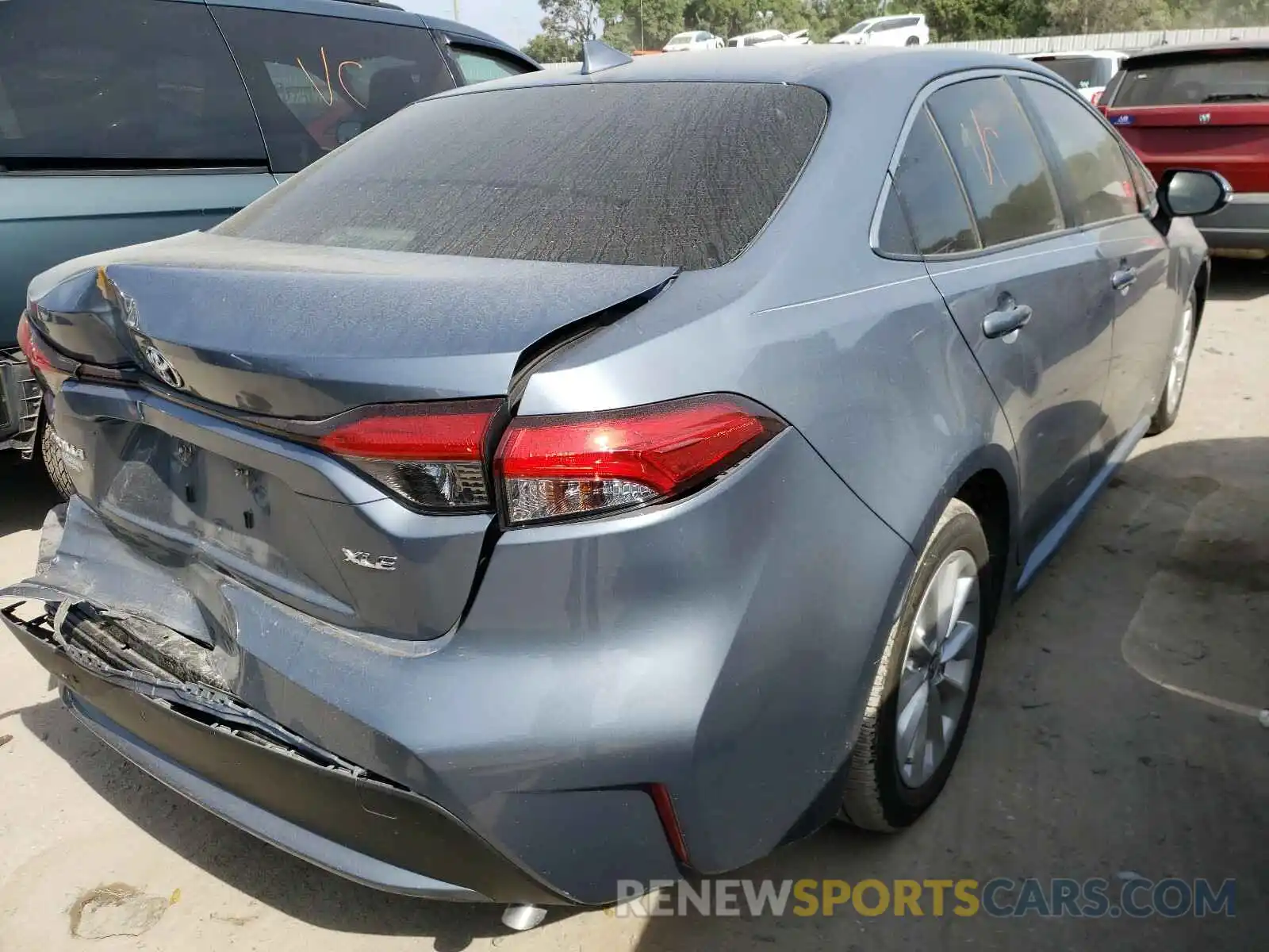 4 Photograph of a damaged car JTDFPRAEXLJ002177 TOYOTA COROLLA 2020