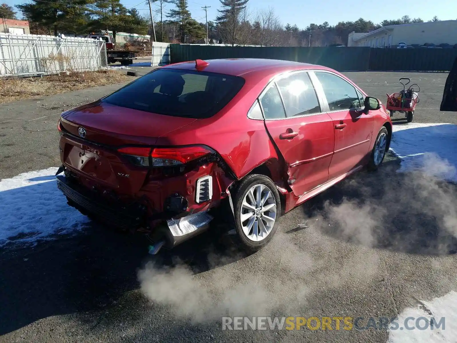 4 Photograph of a damaged car JTDFPRAEXLJ012711 TOYOTA COROLLA 2020