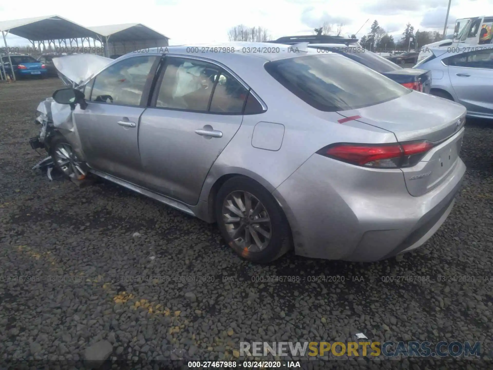 3 Photograph of a damaged car JTDFPRAEXLJ027113 TOYOTA COROLLA 2020