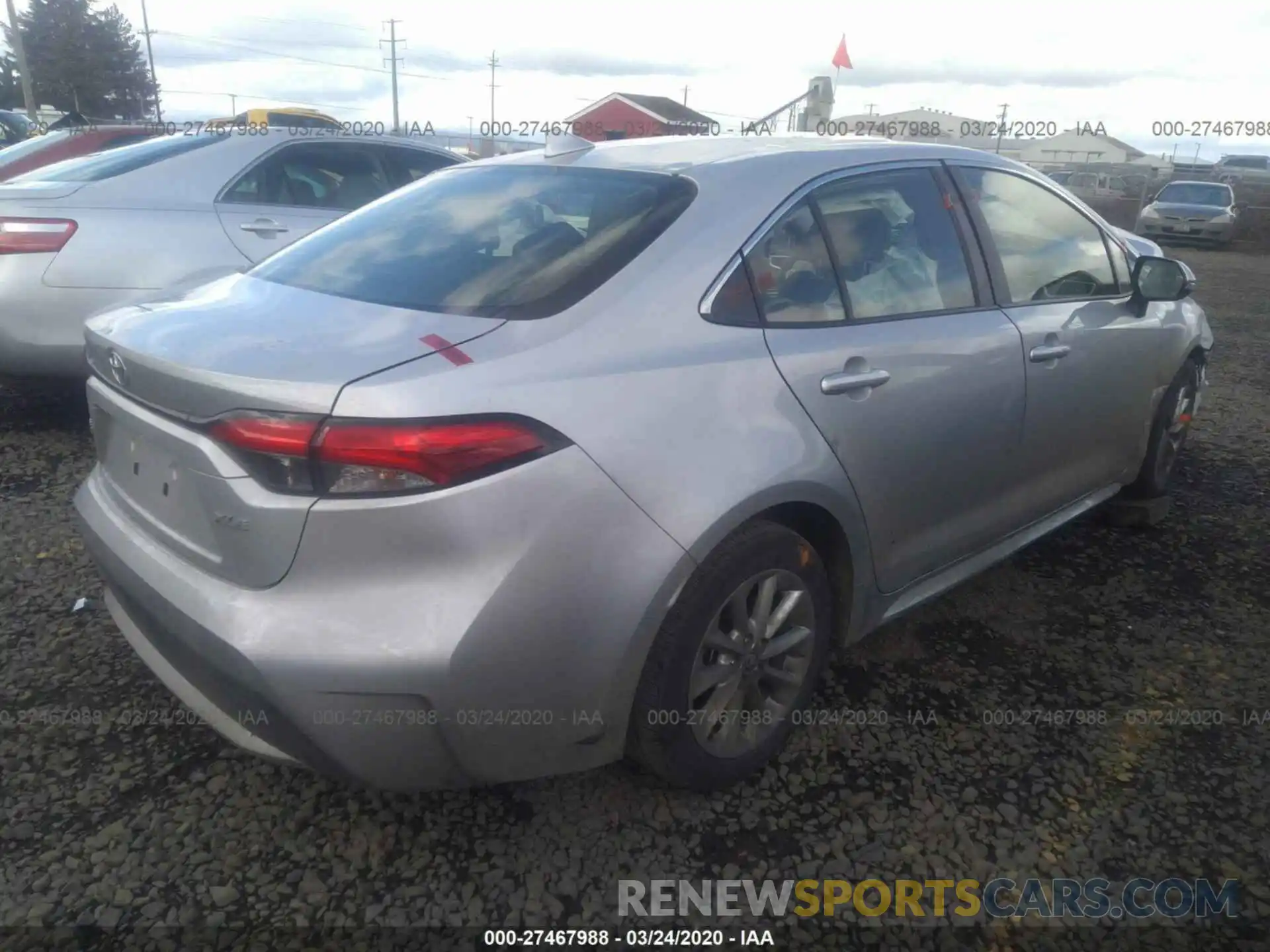 4 Photograph of a damaged car JTDFPRAEXLJ027113 TOYOTA COROLLA 2020